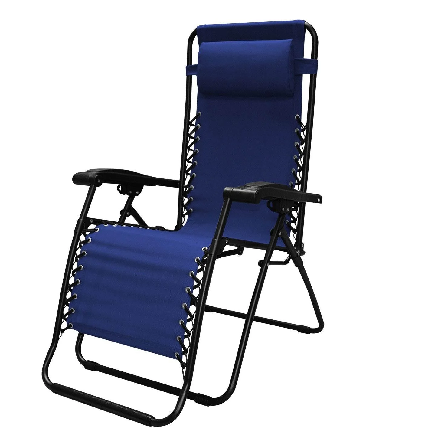 Caravan Canopy Infinity Zero Gravity Steel Frame Patio Deck Chair, Blue (4 Pack) - Image 2
