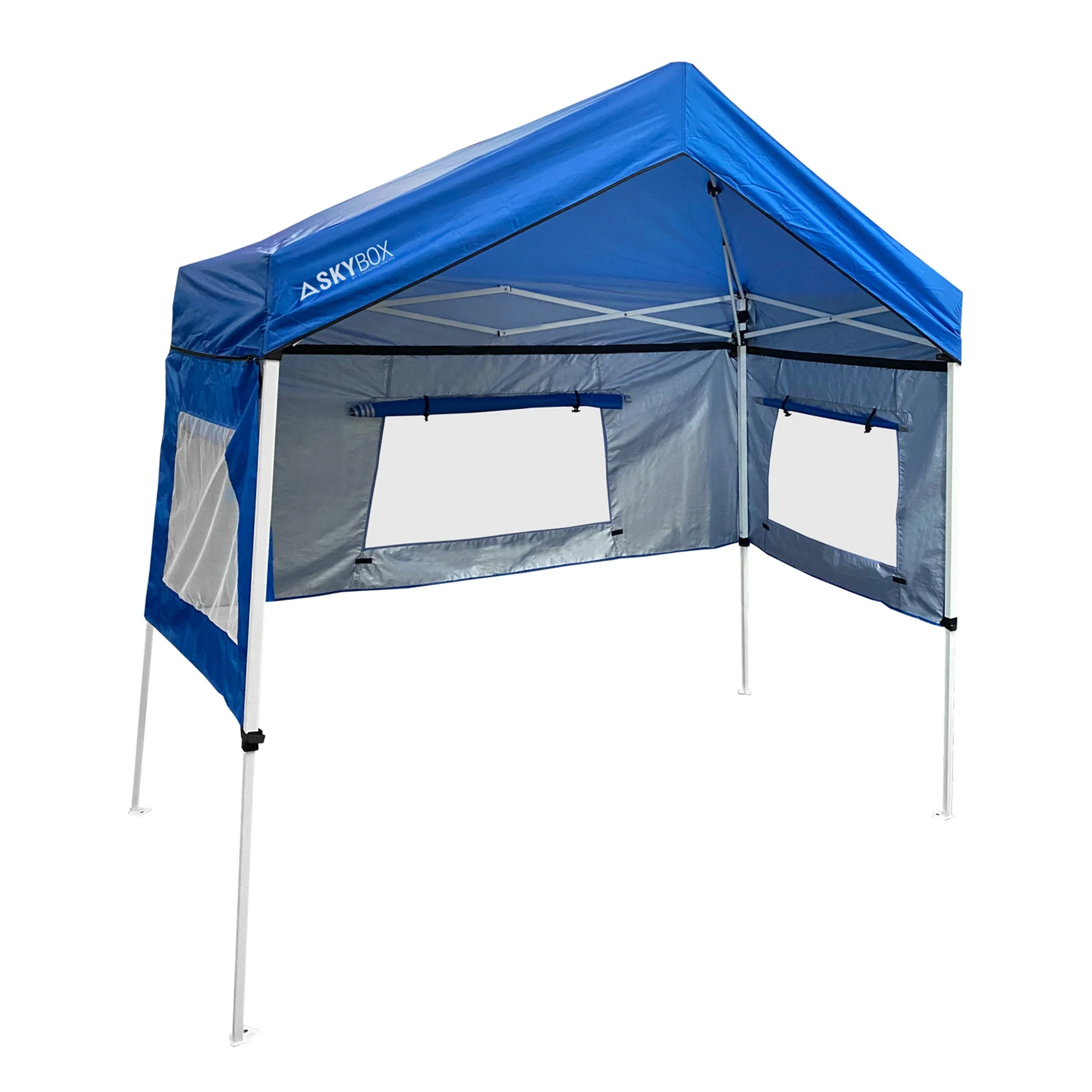 Caravan Canopy Skybox 3.2' x 6.5' Instant Multipurpose Steel Sport Shelter, Blue - Image 7