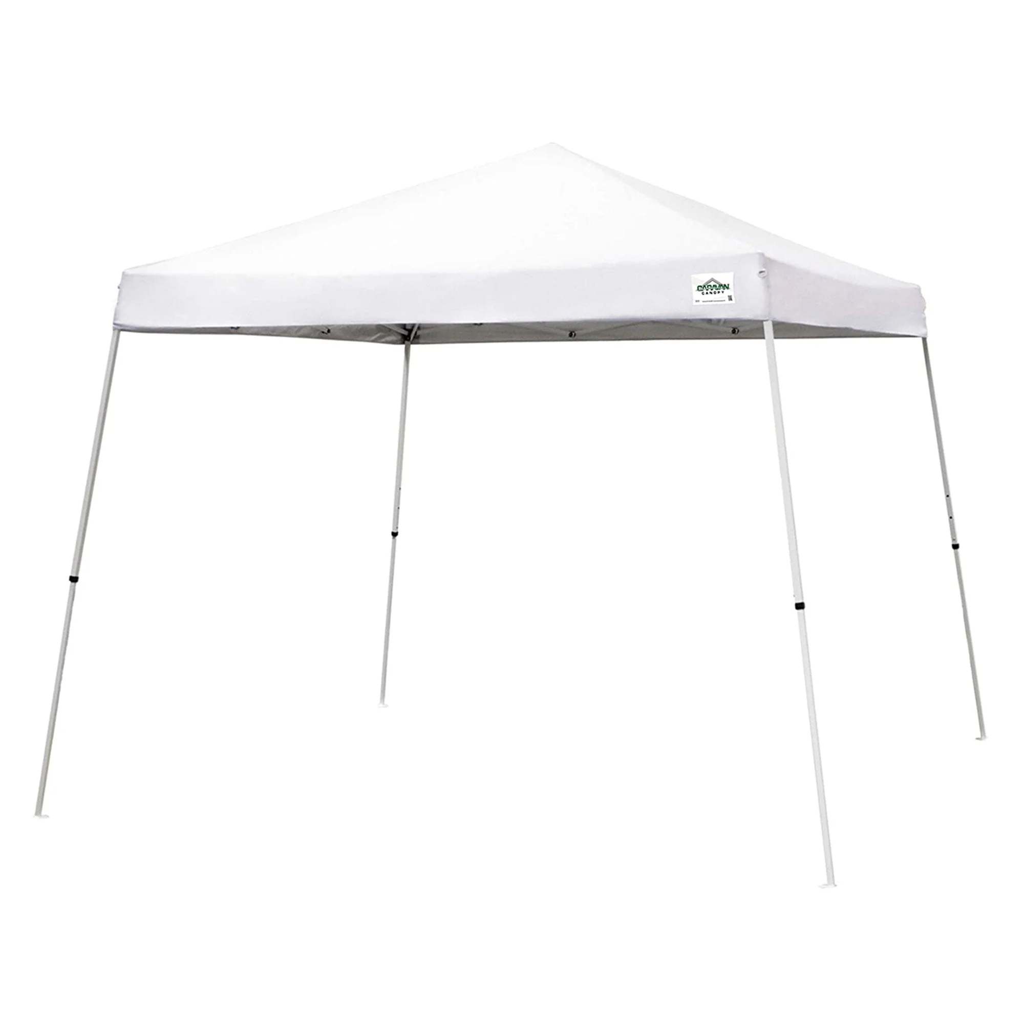 Caravan Canopy V Series 12 by 12 Foot Outdoor Shade Instant Canopy Kit, White - Image 4