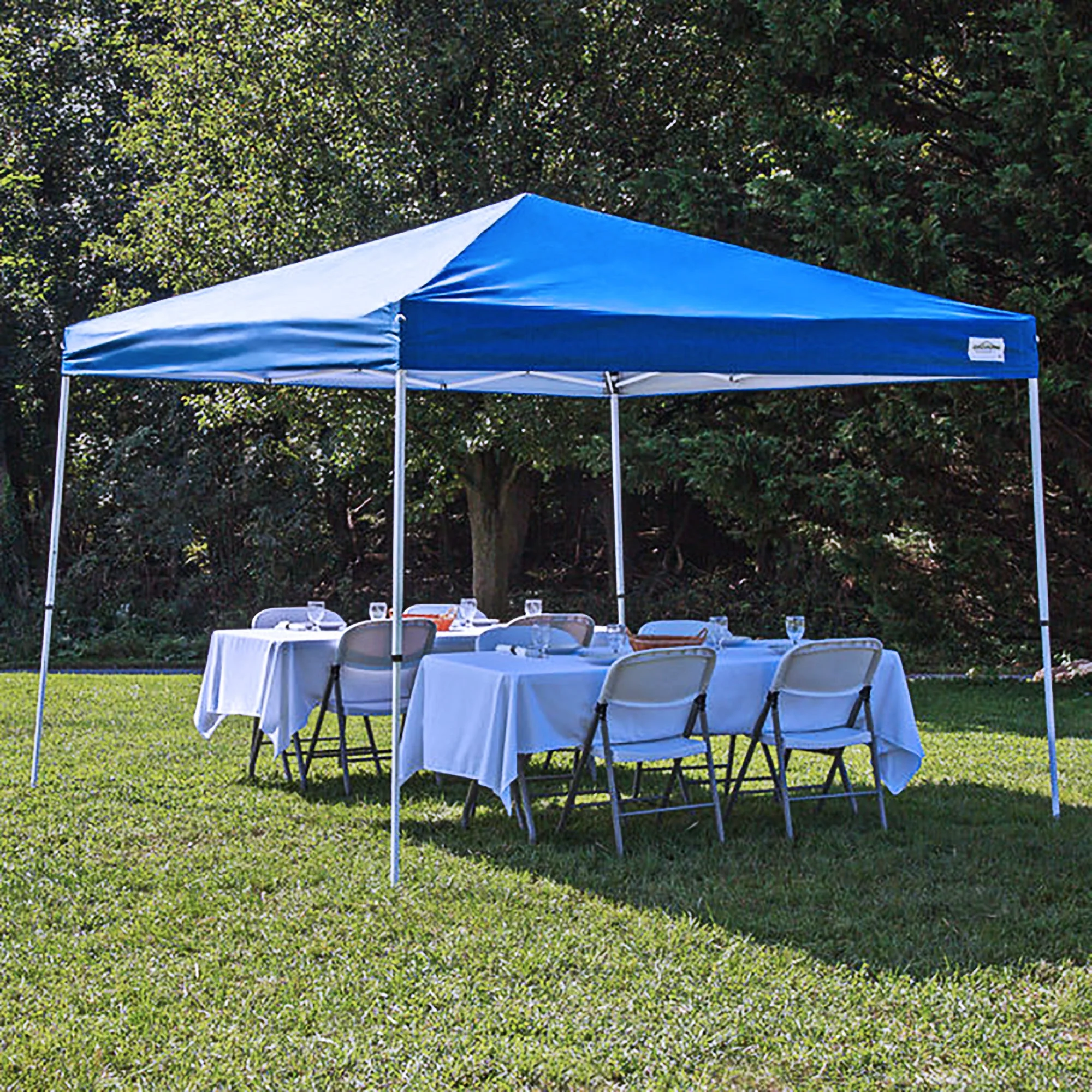 Caravan Canopy V Series 2 10' x 10' Entry Level Angled Leg Instant Canopy, Blue - Image 3