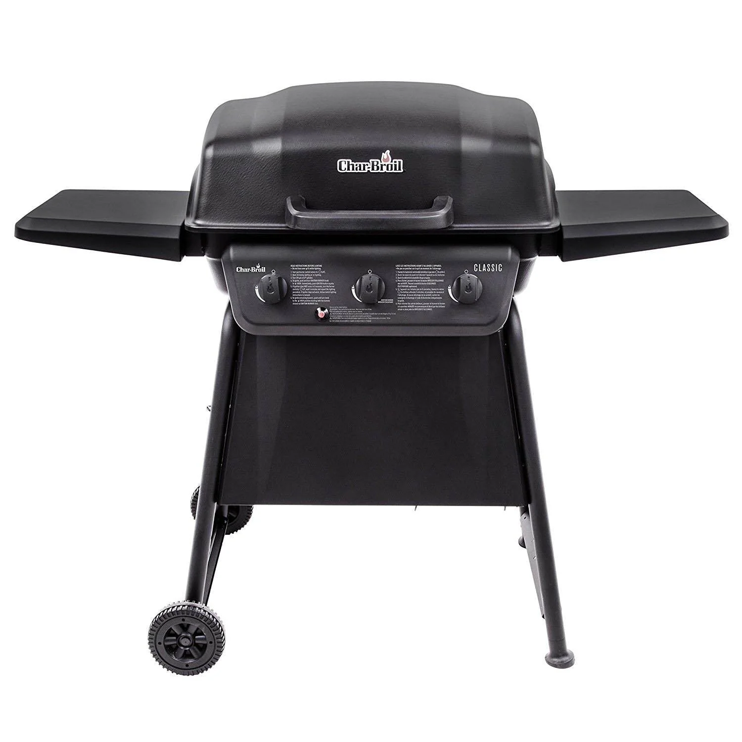 Char-Broil Classic 3 Burner Outdoor Backyard Barbecue Cooking Propane Gas Grill - Image 2