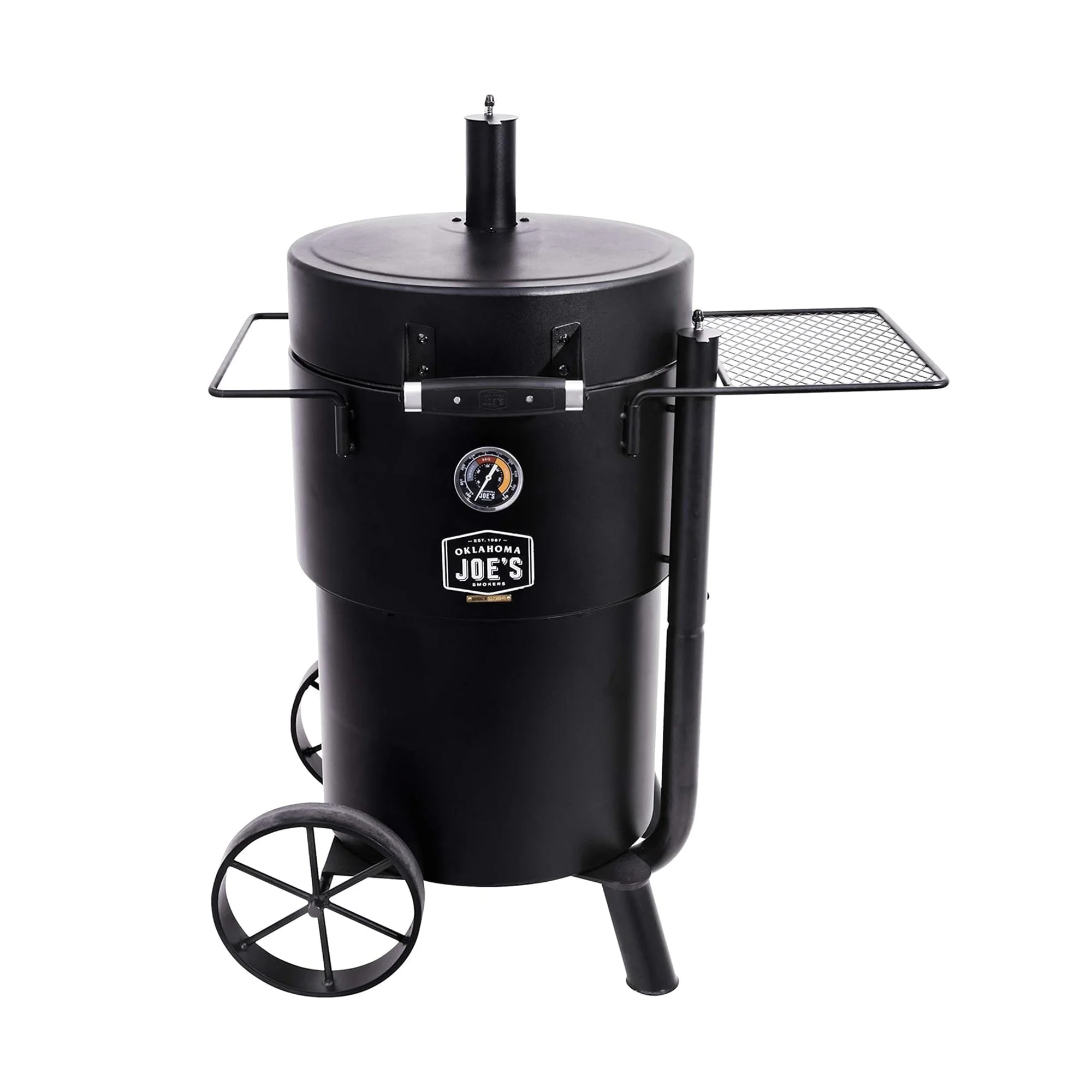 Char-Broil Oklahoma Joes Bronco Barrel Drum Smoker with Porcelain Coated Steel - Image 10