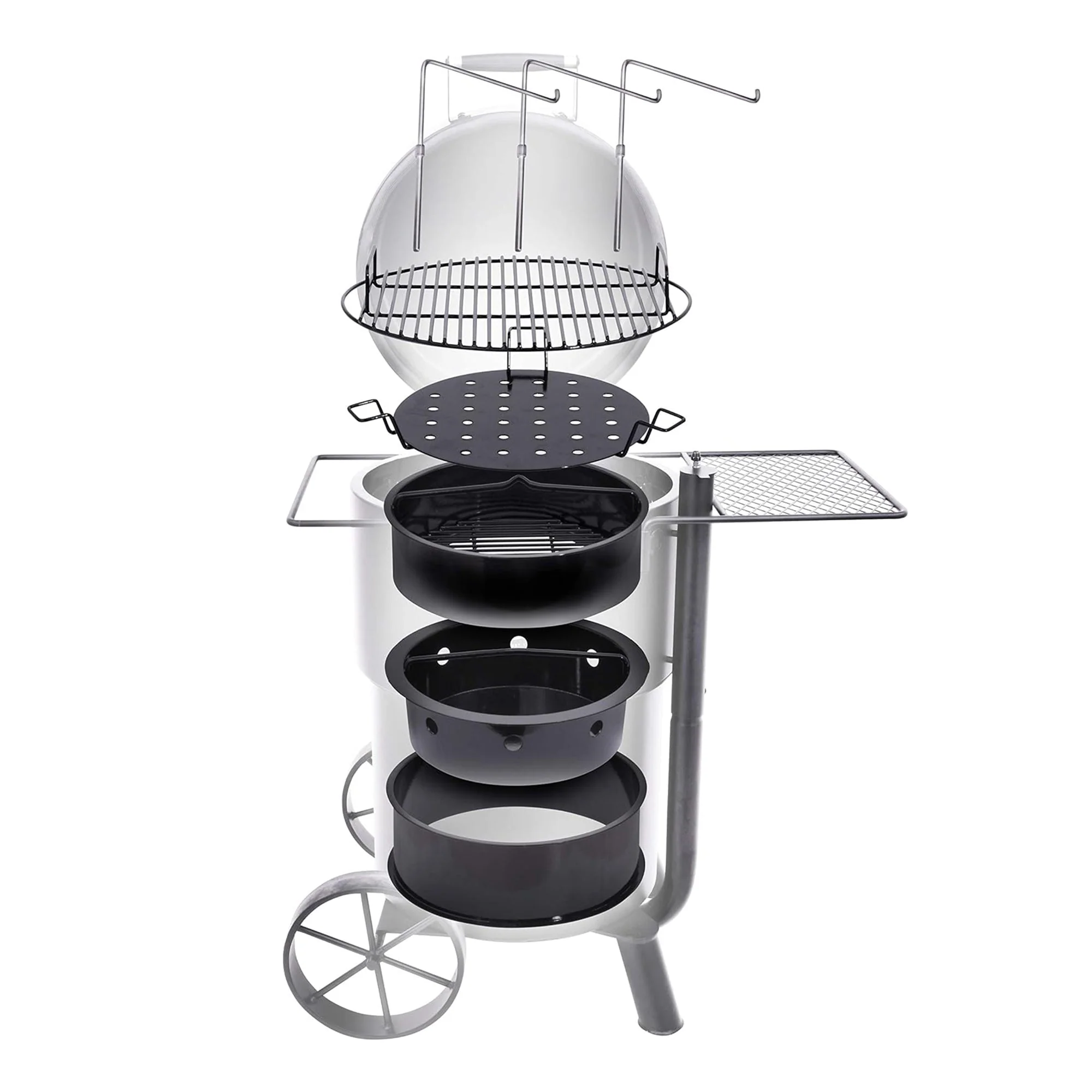 Char-Broil Oklahoma Joes Bronco Barrel Drum Smoker with Porcelain Coated Steel - Image 12