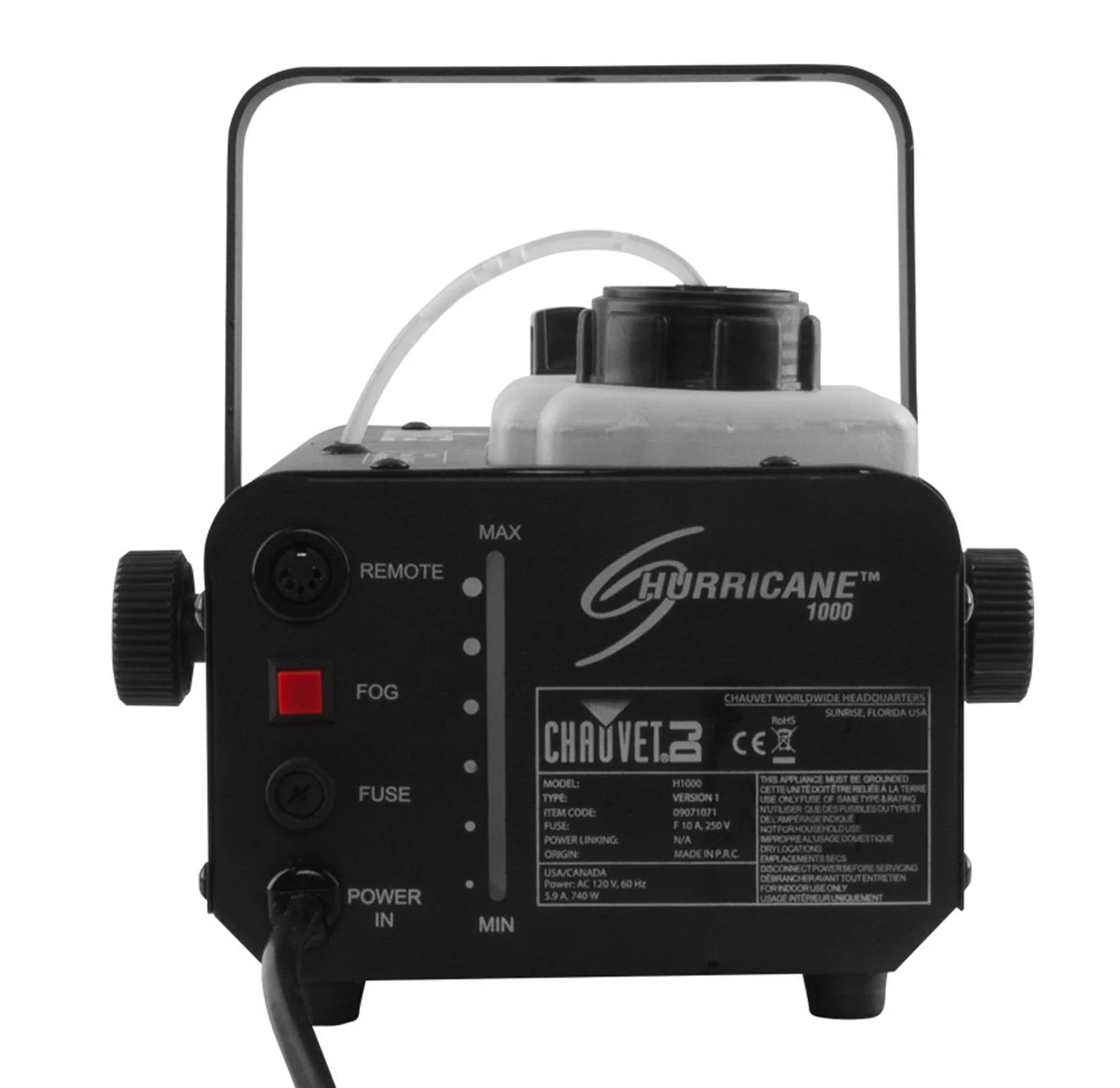 CHAUVET DJ Hurricane 1000 Pro Fog/Smoke Machine w/Wired & Wireless Remote H1000 - Image 4