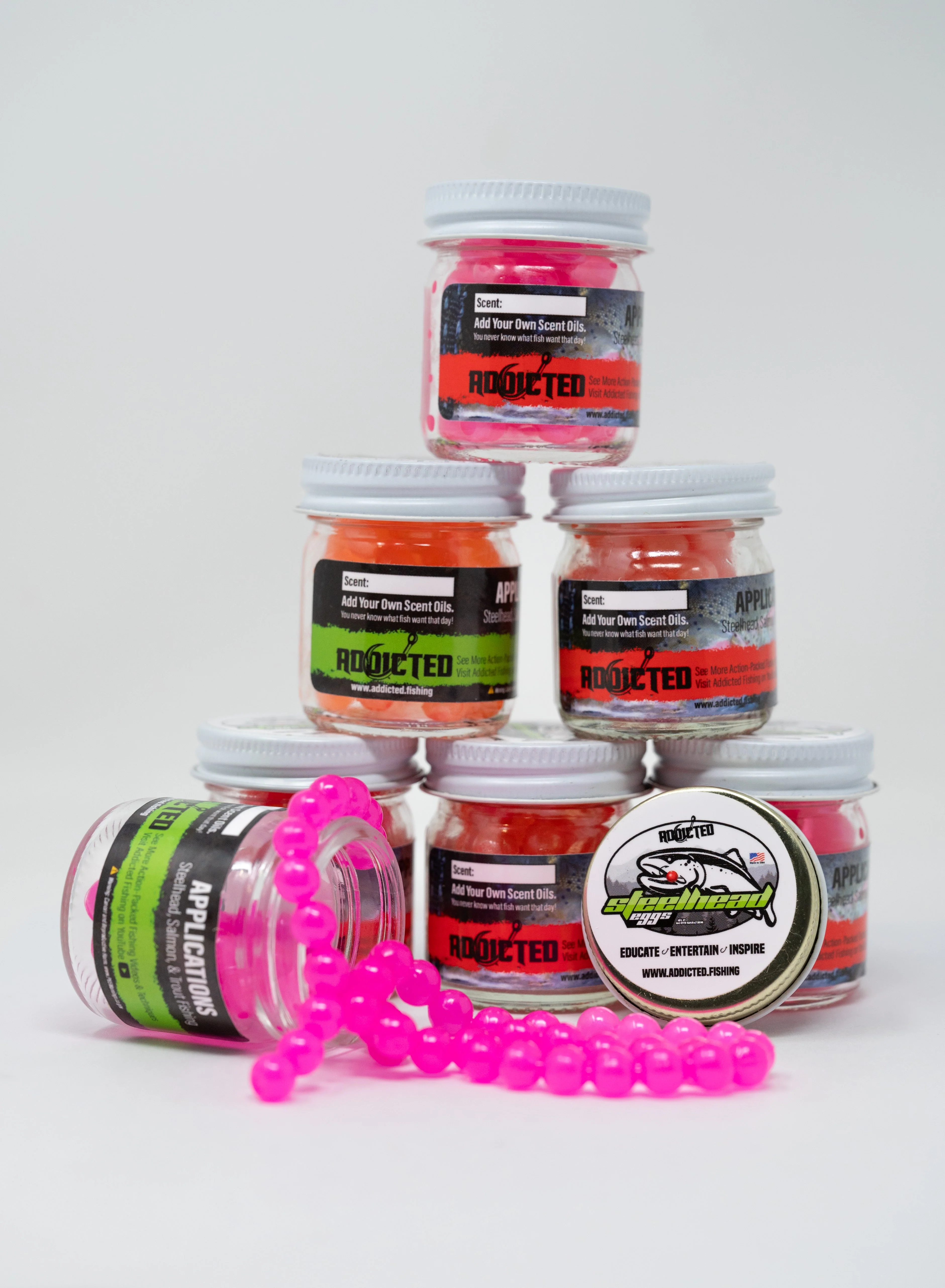 Clearwater Peach Trout & Steelhead Rubber Eggs - Image 3