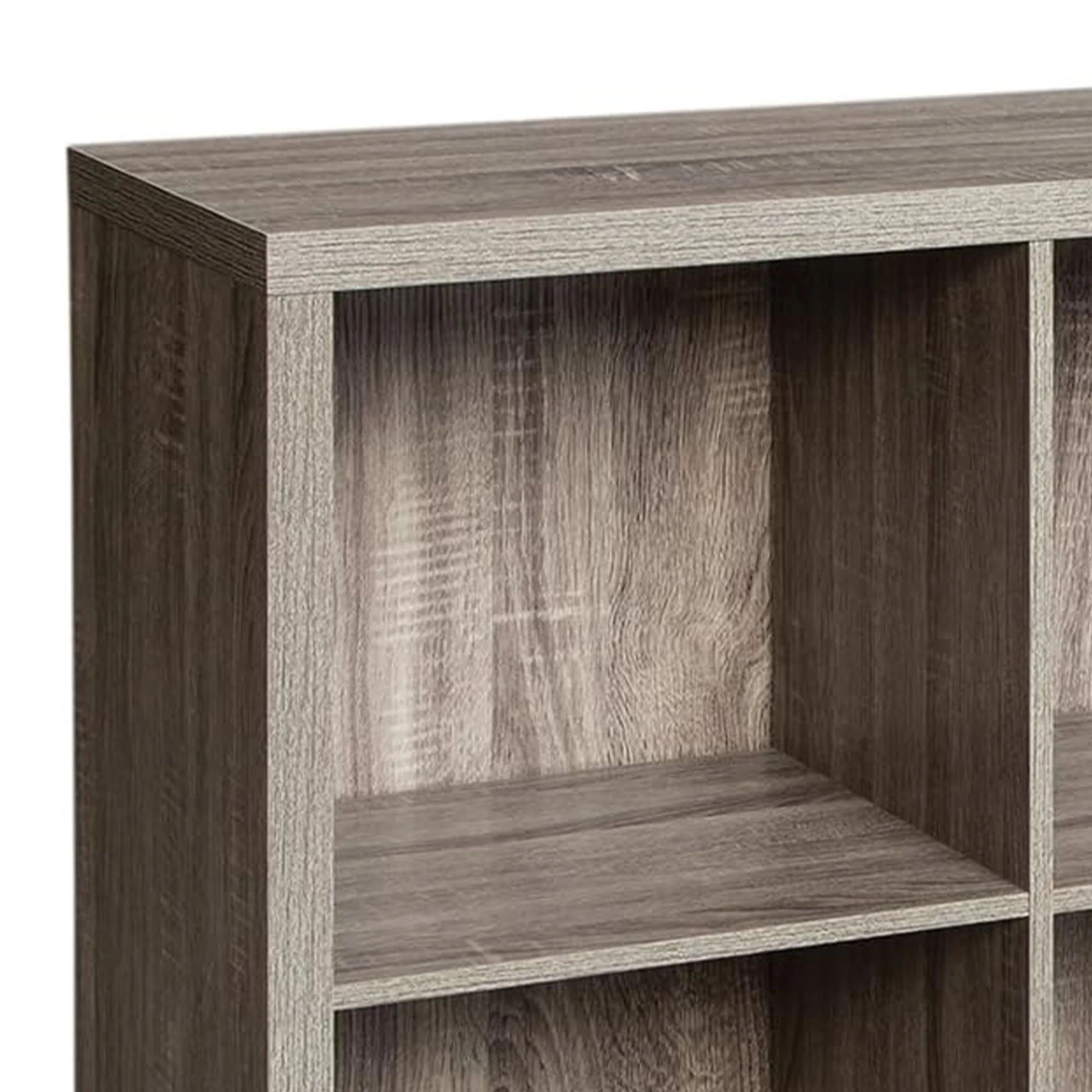 ClosetMaid 4 Cube Storage Shelf Bookshelf Home Organizer with Back Panel, Gray - Image 3