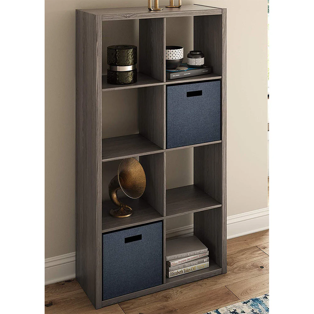 ClosetMaid Bookcase Open Back 8-Cube Storage Organizer, Graphite Gray (2 Pack) - Image 5