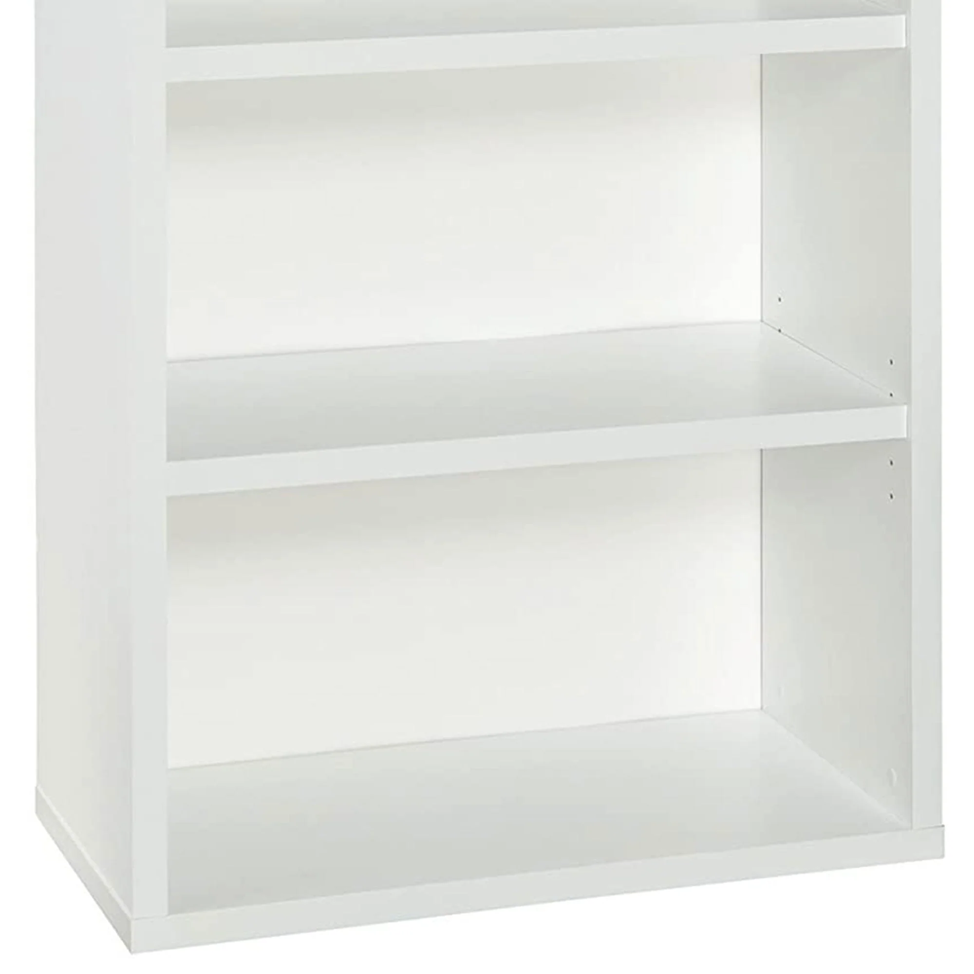 ClosetMaid Decorative Modern Rectangular 4 Tier Shelf Wooden Bookcase, White - Image 3