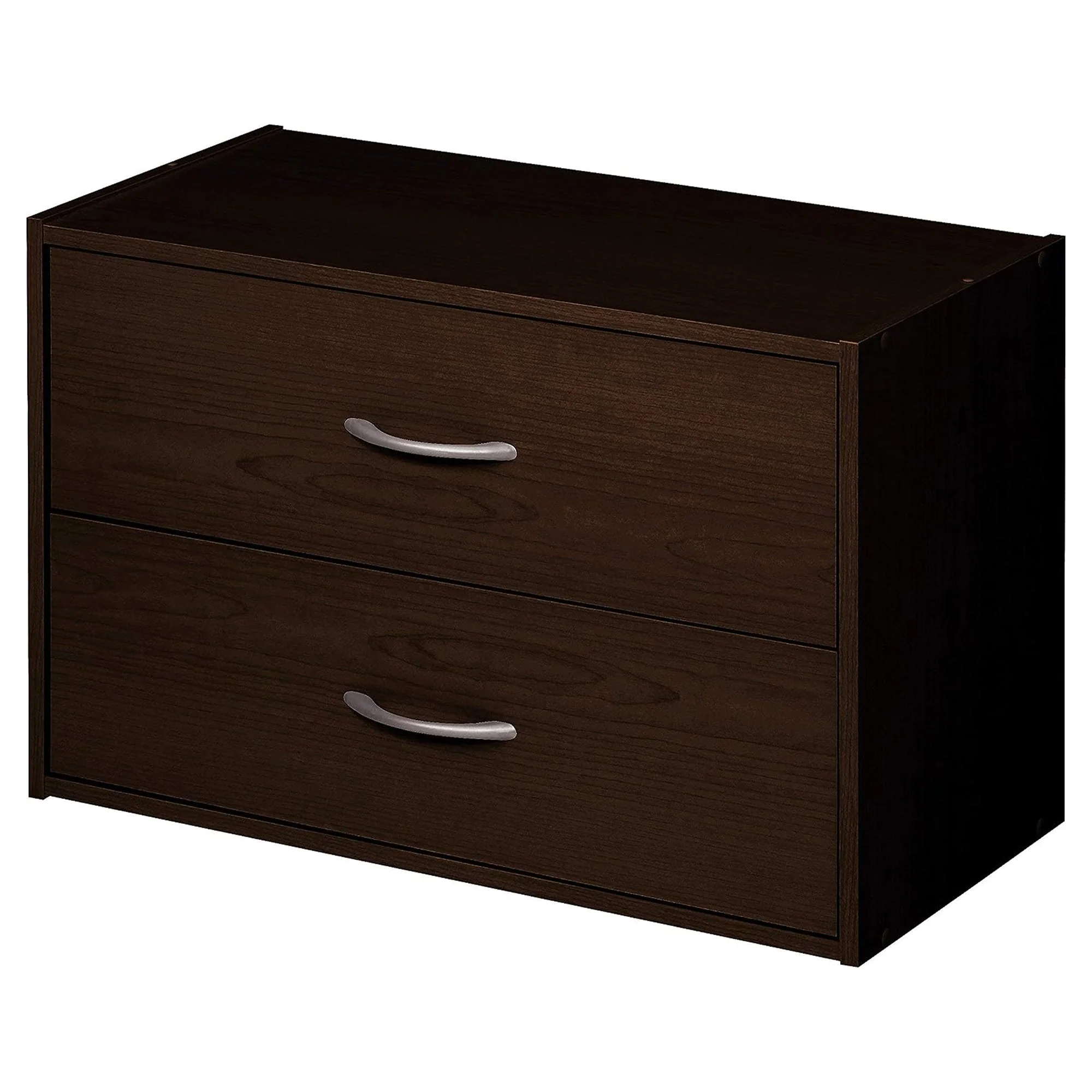 ClosetMaid Stackable 2 Drawer Wooden Horizontal Storage Organizer, Espresso - Image 5