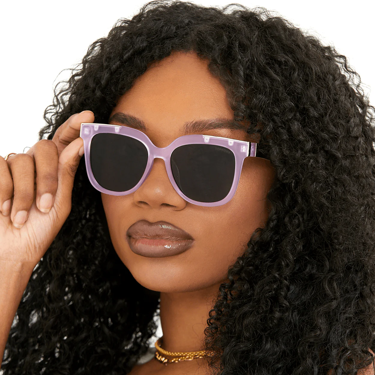 Coco - Lilac Wayfarer Sunglasses - Image 6