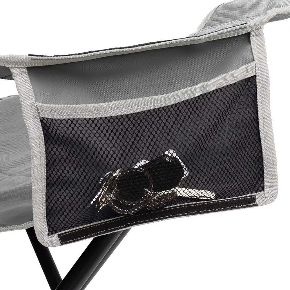 Coleman Big Tall Quad Camping Chair - Grey - Image 3