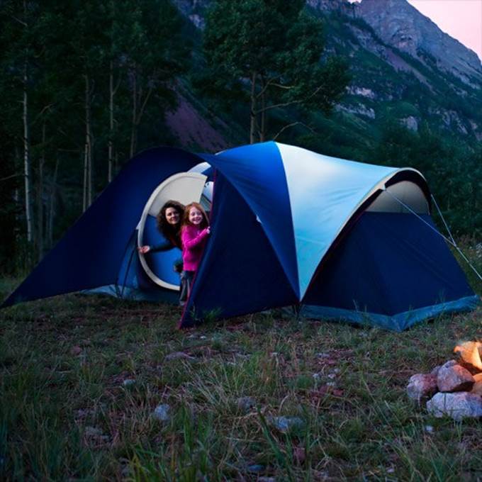 Coleman Elite Montana 8 Person 16x7' Family Camping Tent w/ WeatherTec & Rainfly - Image 3