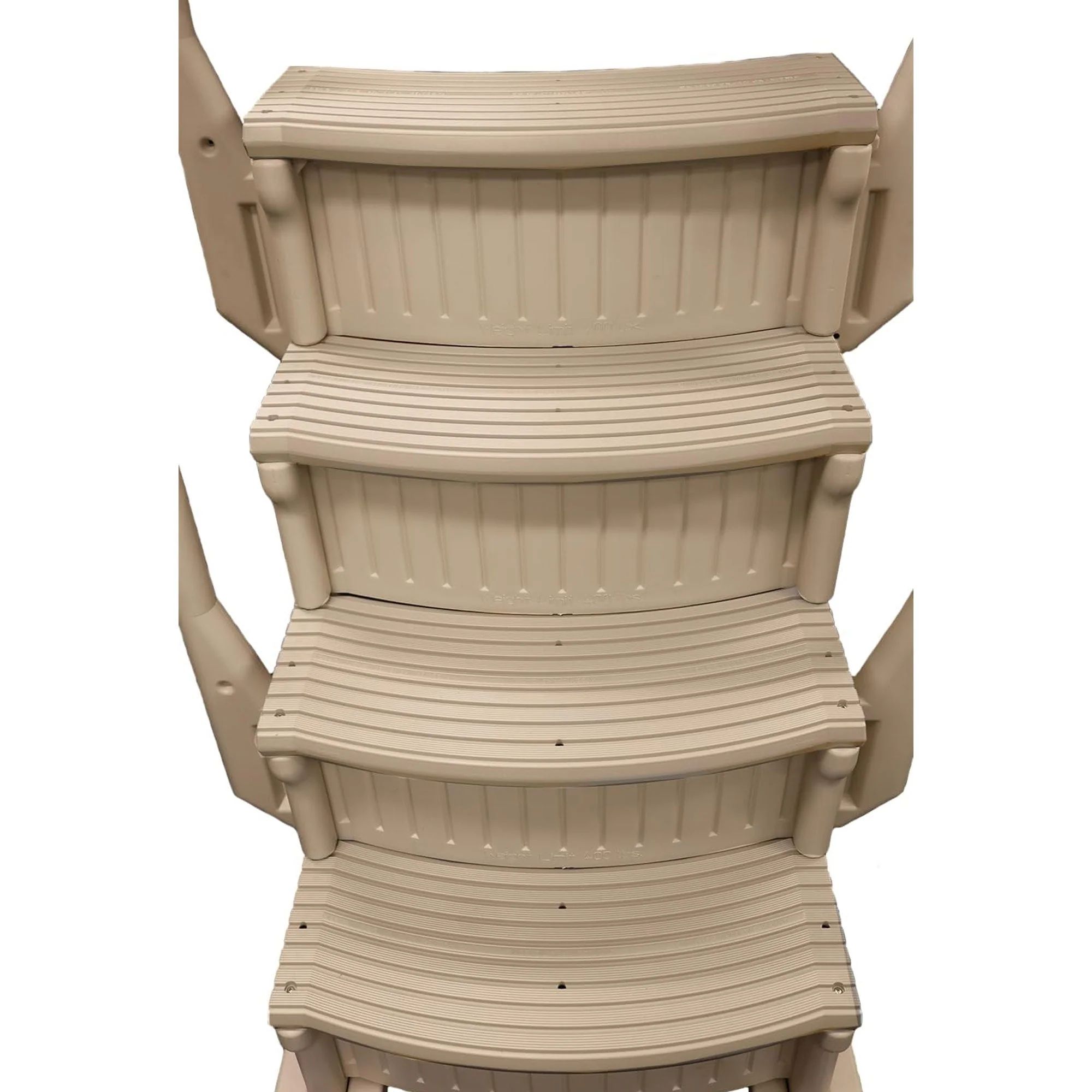 Confer Plastics 4 Step Above Ground Pool Ladder Stair Entry System, Warm Grey - Image 7