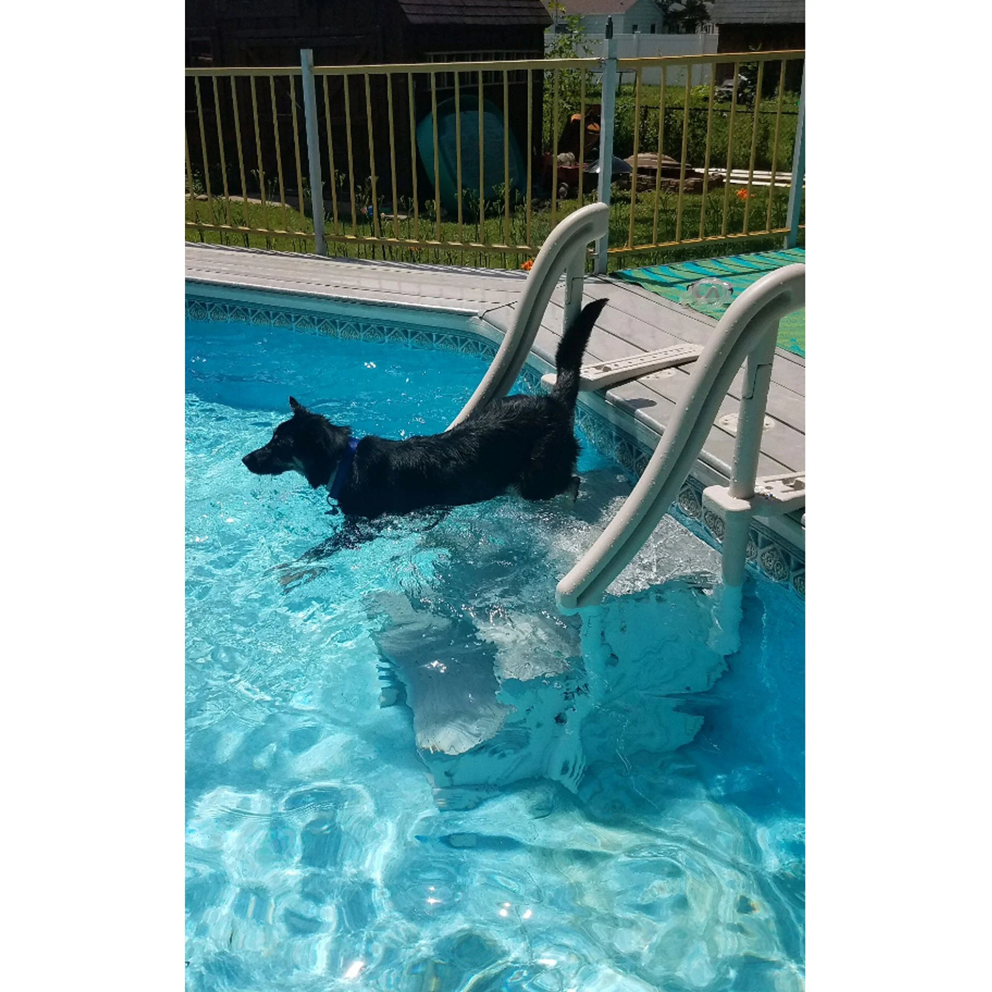 Confer Plastics Curved In-Pool 3 Step Ladder System, Stairs for In Ground Pool - Image 3