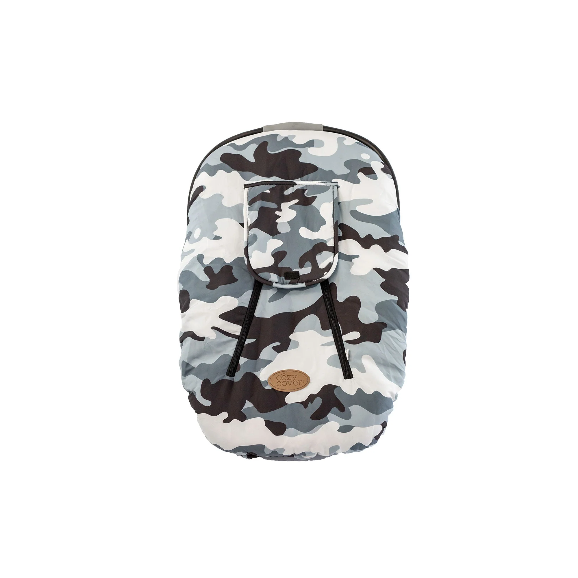CozyBaby Original Infant Car Seat Cover w/ Dual Zippers & Elastic Edge, Camo - Image 6