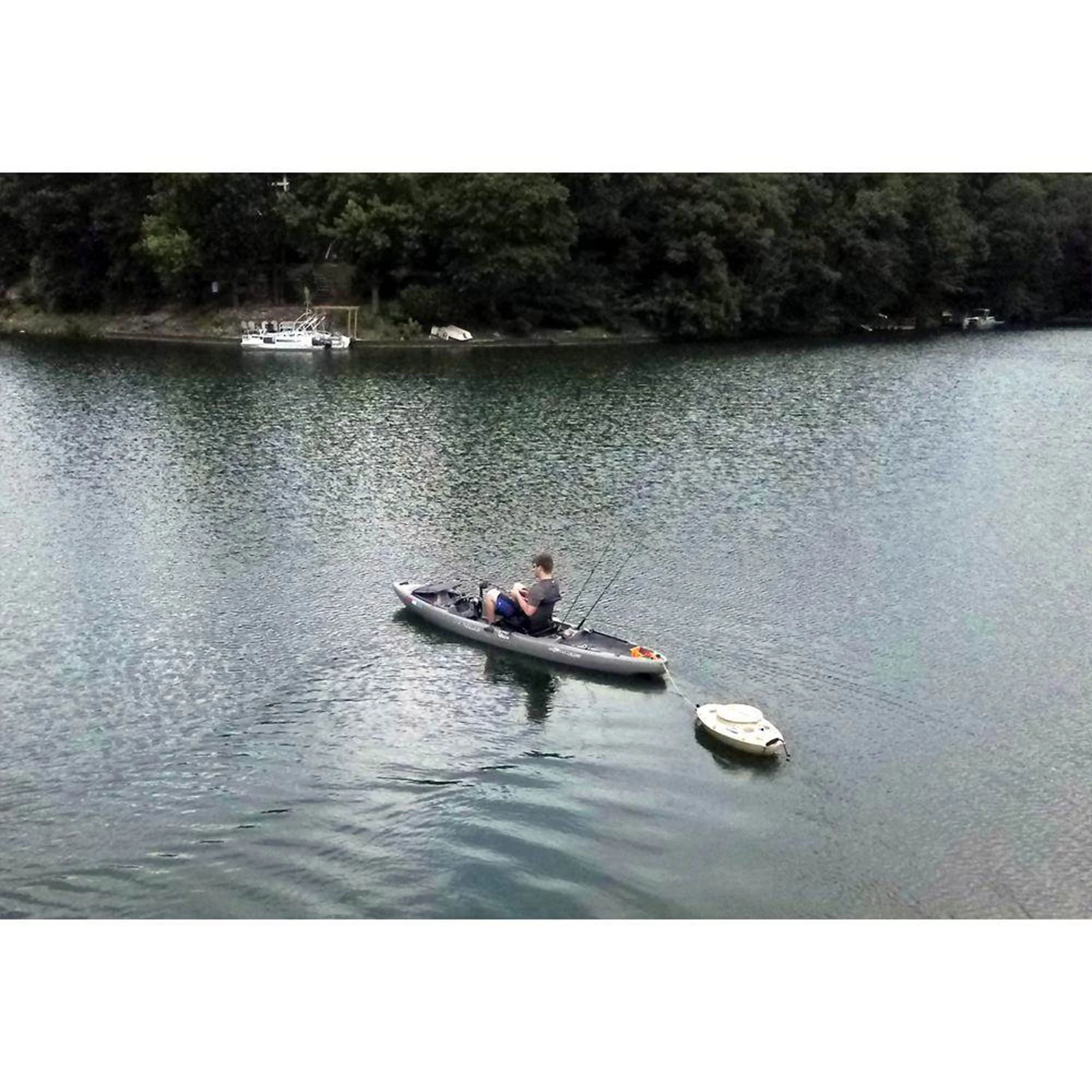 CreekKooler 30 Qt Floating Insulated Beverage Cooler Pull Behind Kayak, Yellow - Image 9