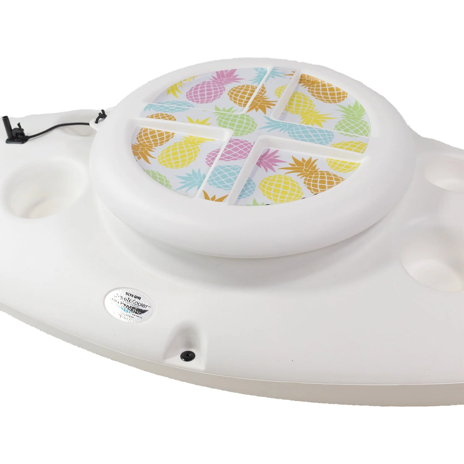 CreekKooler 30 Qt Floating Insulated Beverage Kayak White Cooler w/ 8' Rope - Image 6