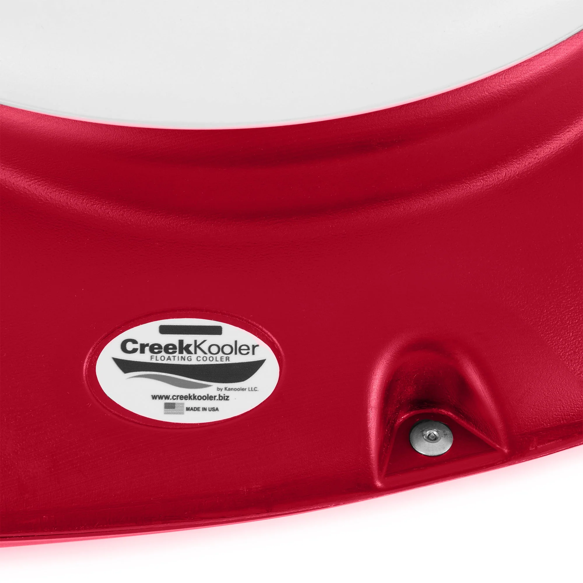 CreekKooler 30 Quart Floating Insulated Beverage Cooler Pull Behind Kayak, Red - Image 8