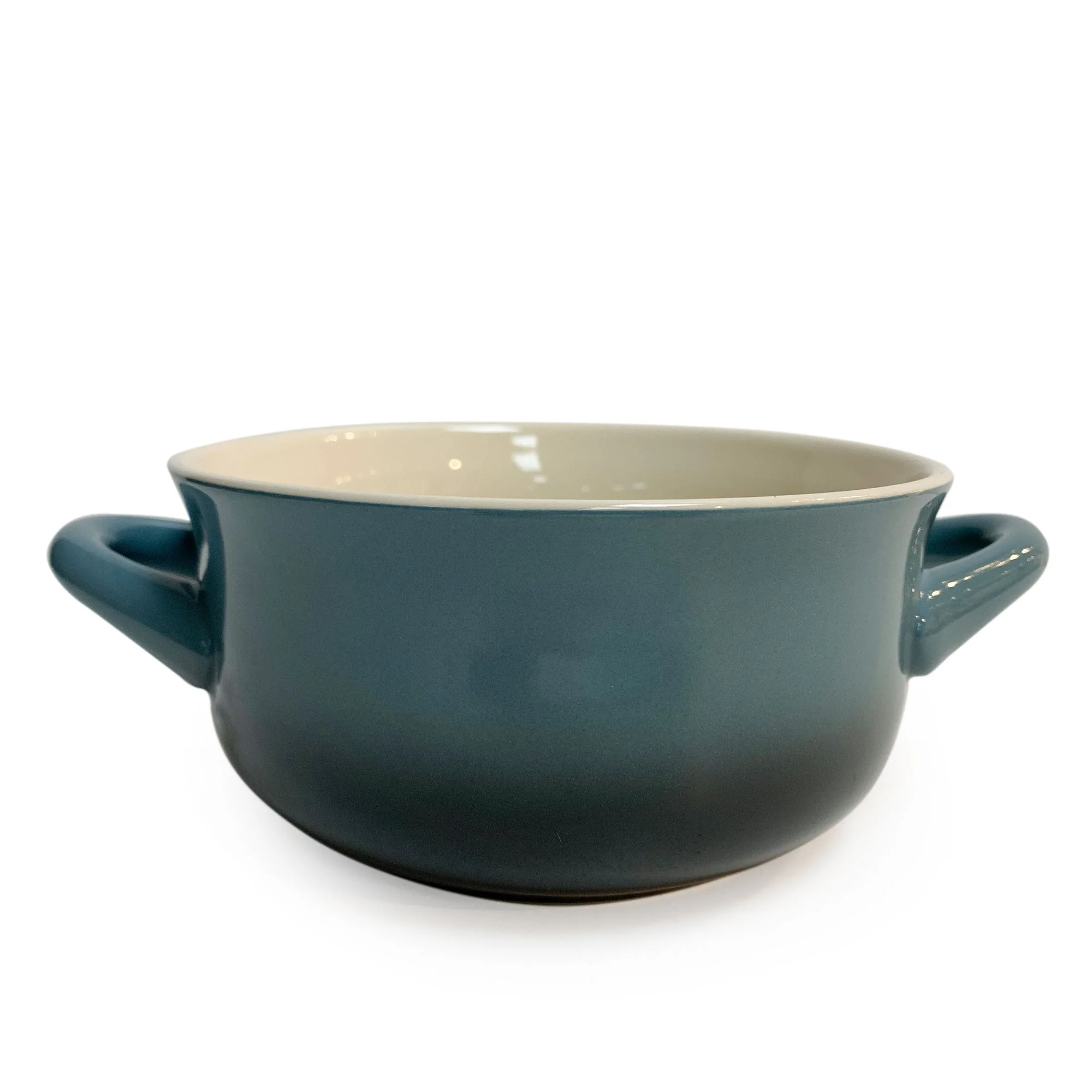Crock-Pot 30oz Artisan Stoneware Soup Bowl w/ Handle, 2 Pack, Gray Gradient - Image 3