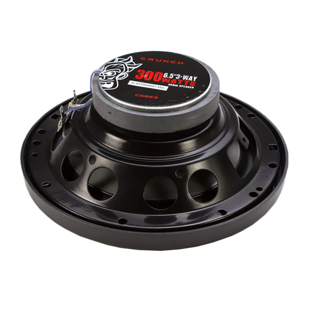 Crunch CS-653 300 Watts 6.5-Inch 3-Way 4 Ohms Steel Basket CS Speakers (4 Pack) - Image 4