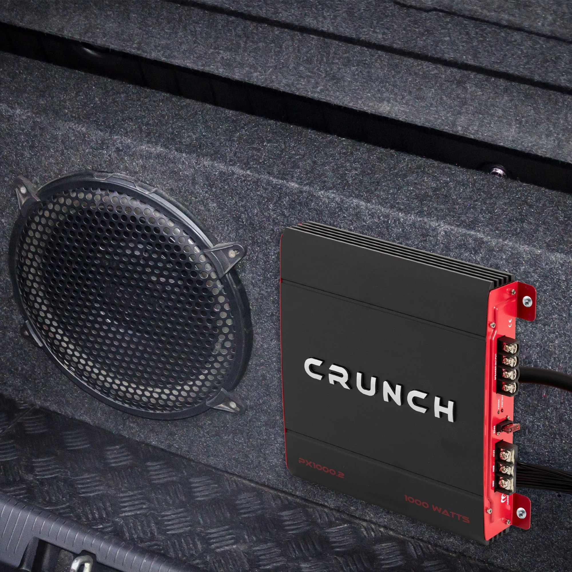 Crunch PX-1000.2 2 Ch 1000W Class A/B Car Audio Amplifier, Bridgeable Stereo Amp - Image 4