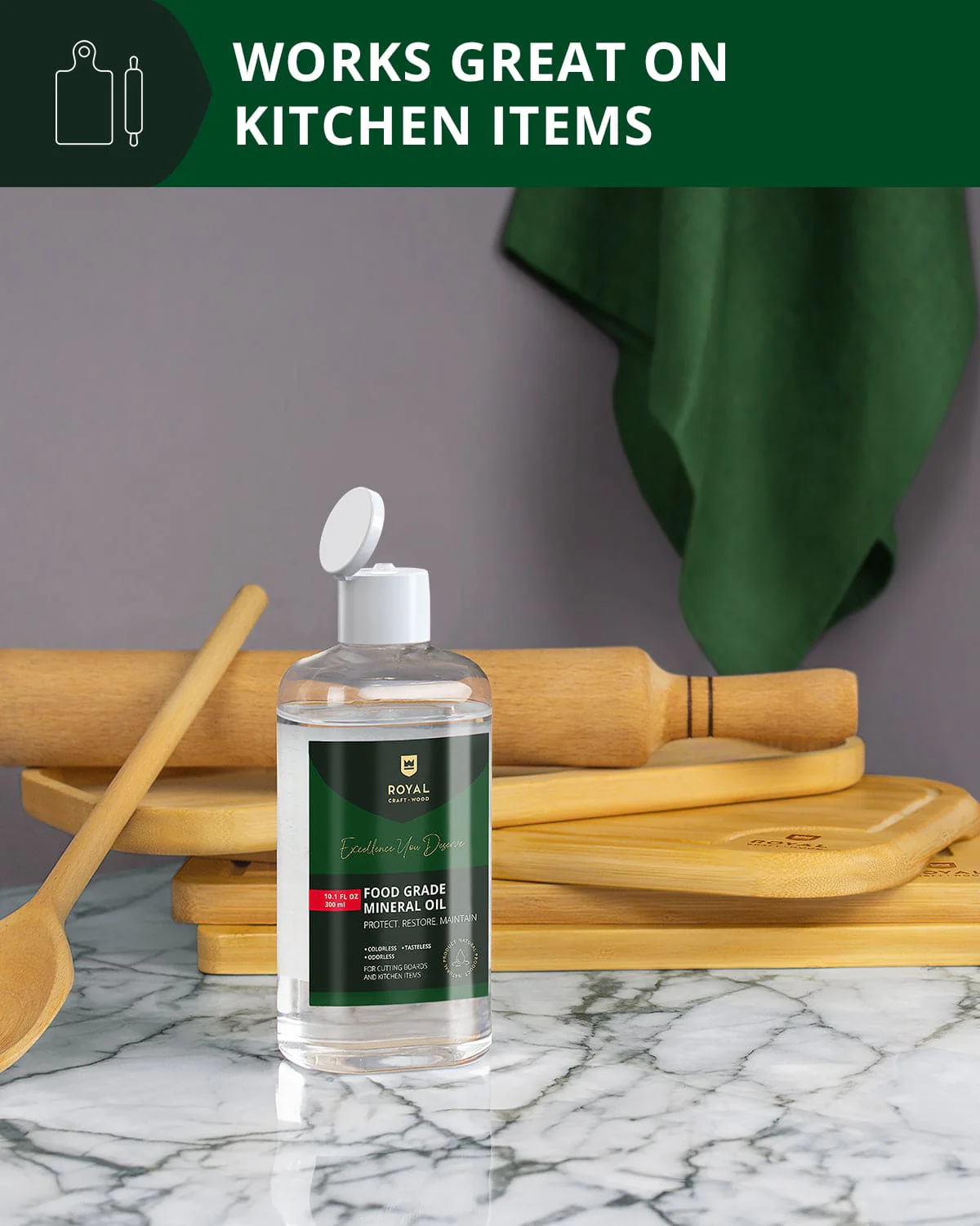 Cutting Board Mineral Oil, 300ml - Image 6