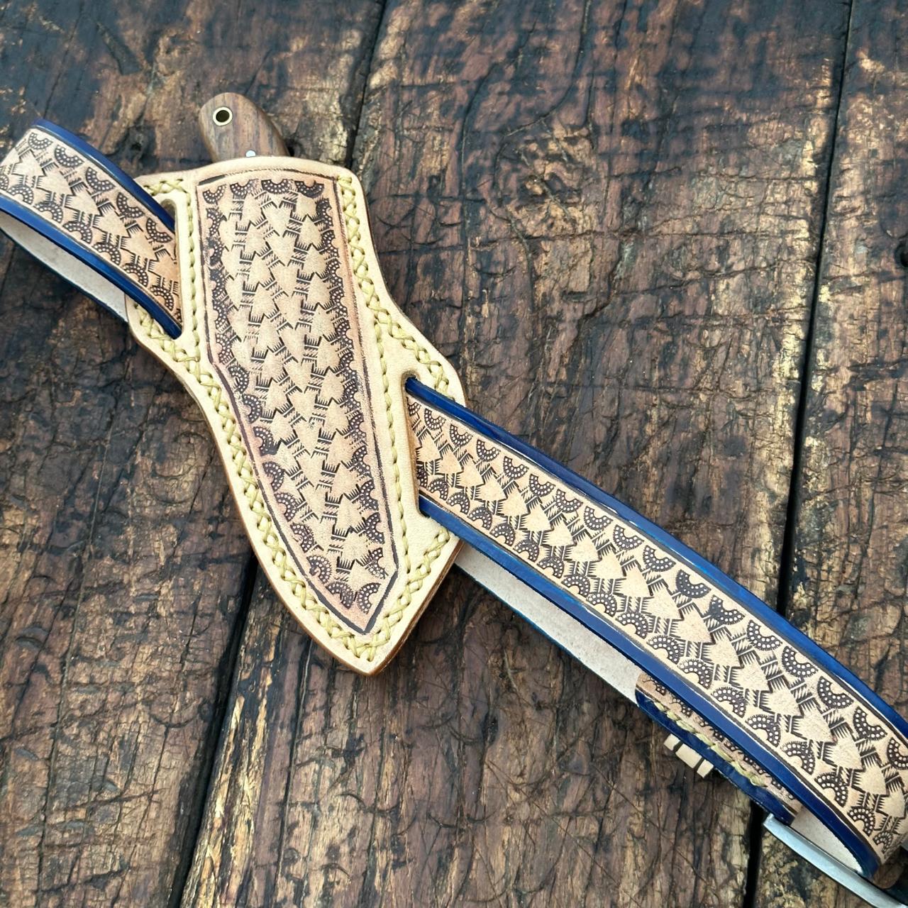 Desert Moon Handmade Damascus Skinner Knife - Image 3