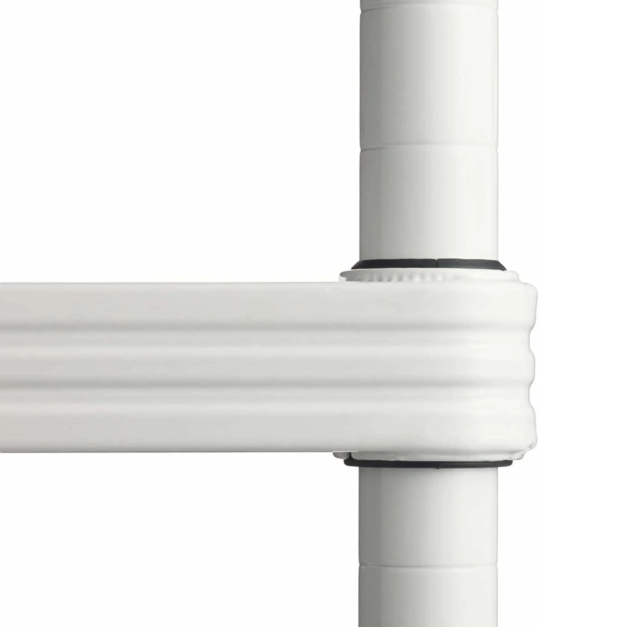 Design Ideas MeshWorks 3 Tier Full-Size Metal Storage Shelving Unit Rack, White - Image 9