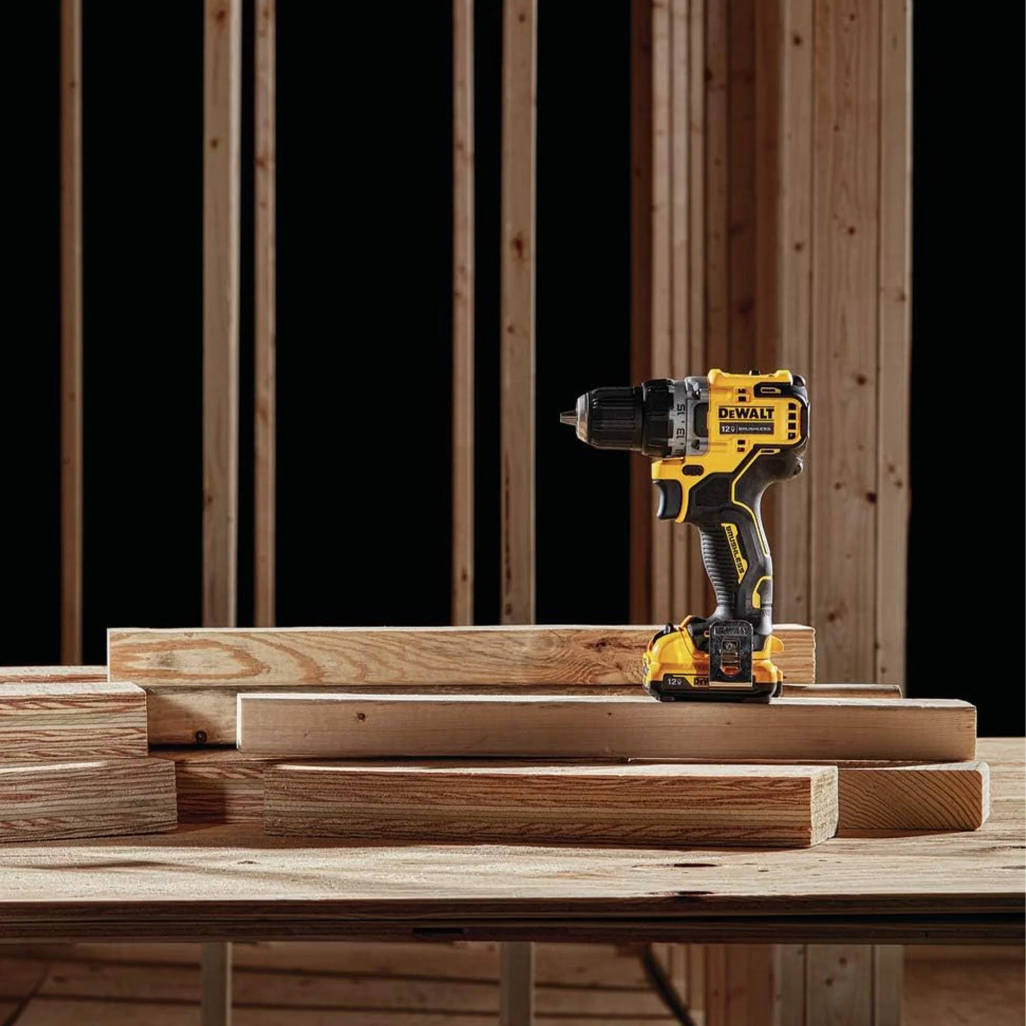 DeWalt XTREME 12V MAX Brushless Motor Drill & Impact Driver Combo Hand Tool Set - Image 9