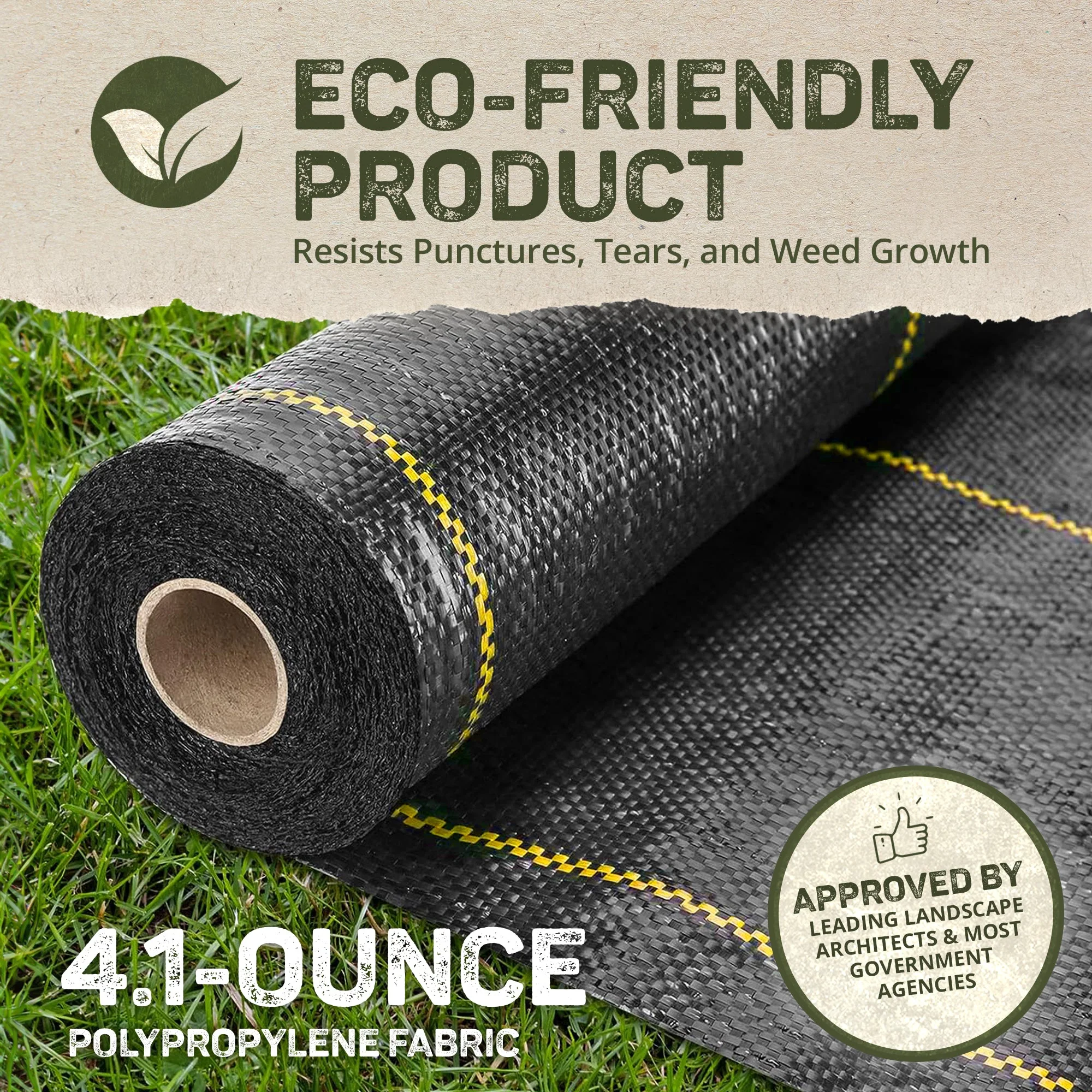DeWitt 20 Year 4.1-Ounce Landscape Weed Barrier Fabric, 3 x 100 Feet (2 Pack) - Image 3