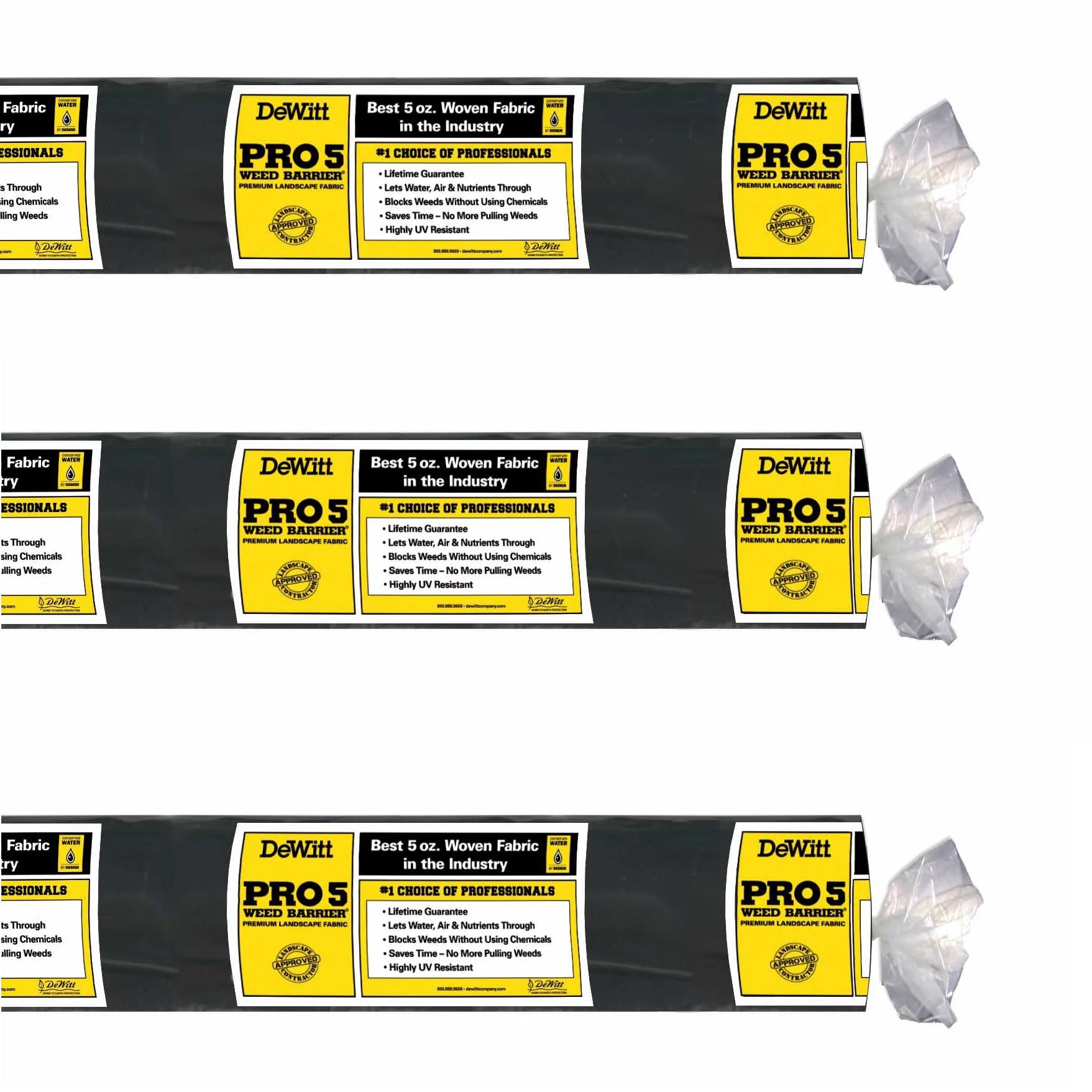 DeWitt P6 Pro 5 Commercial Landscape 5-Oz Barrier Fabric, 6 x 250' (3 Pack) - Image 9