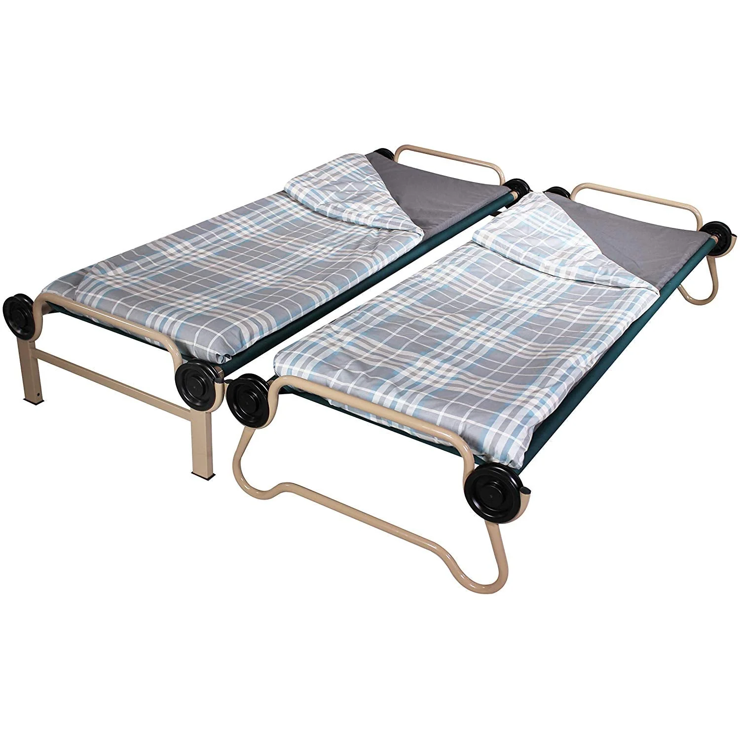 Disc-O-Bed Duvalay Child Memory Foam Sleep Pad/Duvet, Ocean Plaid - Image 3