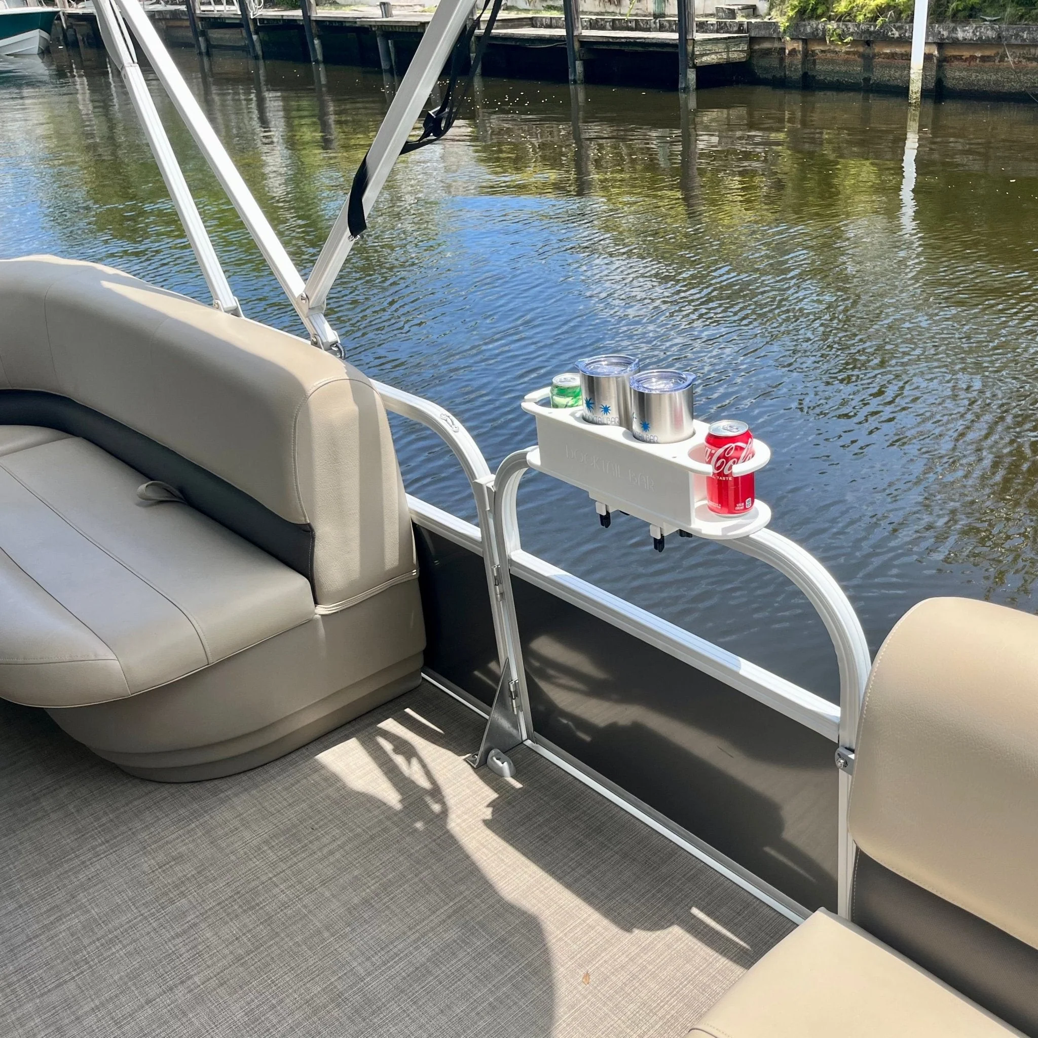 Docktail Bar Pontoon Boat Cup Holder Caddy - Choose Your Color - Image 5