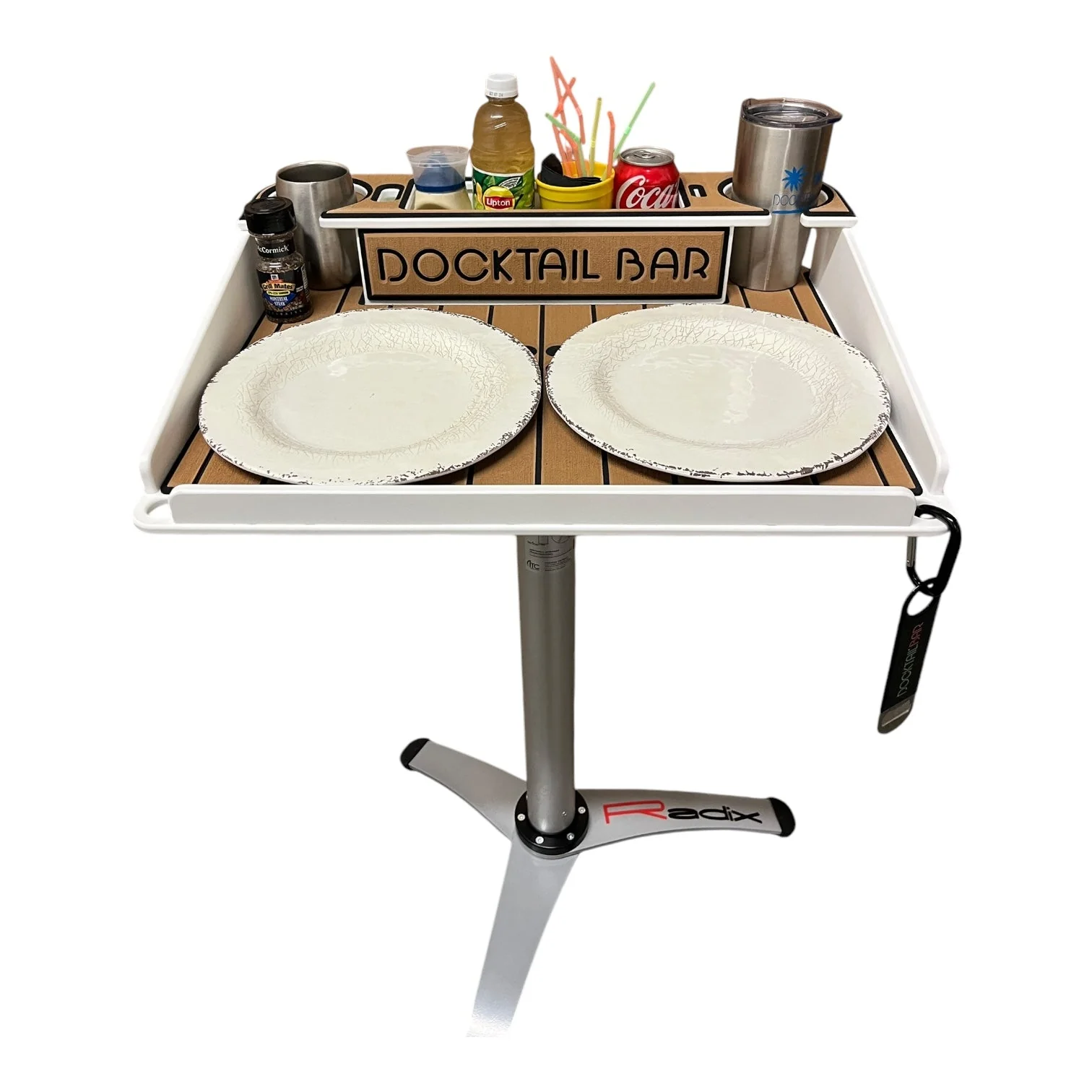 Docktail Boondocking Table - For Camping, RV's, Tailgating, Poolside, and Grill Prep