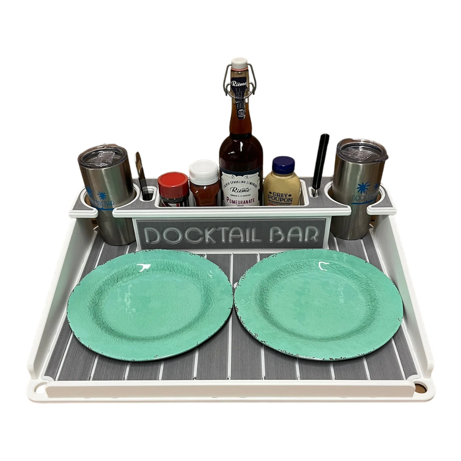 Docktail Utility Boat Table with Pedestal Table Attachment Options - Image 20