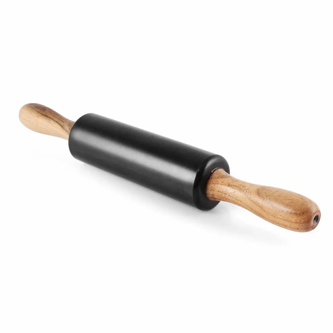 Dolce Black Marble Wood Rolling Pin - Image 2