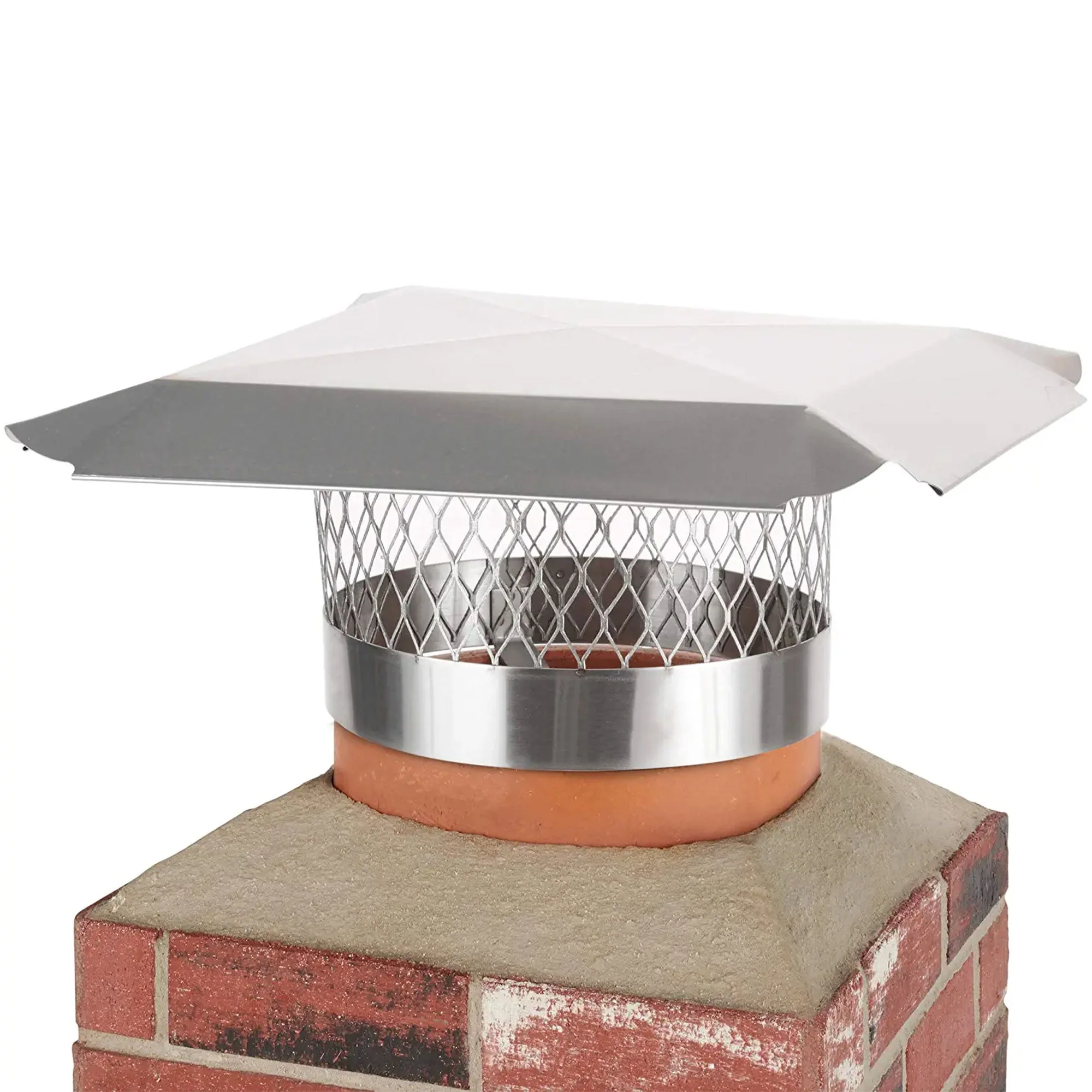 Draft King SS813U Round Slip-In Chimney Cover for 11.5-12.5 Inch Masonry Chimney - Image 4