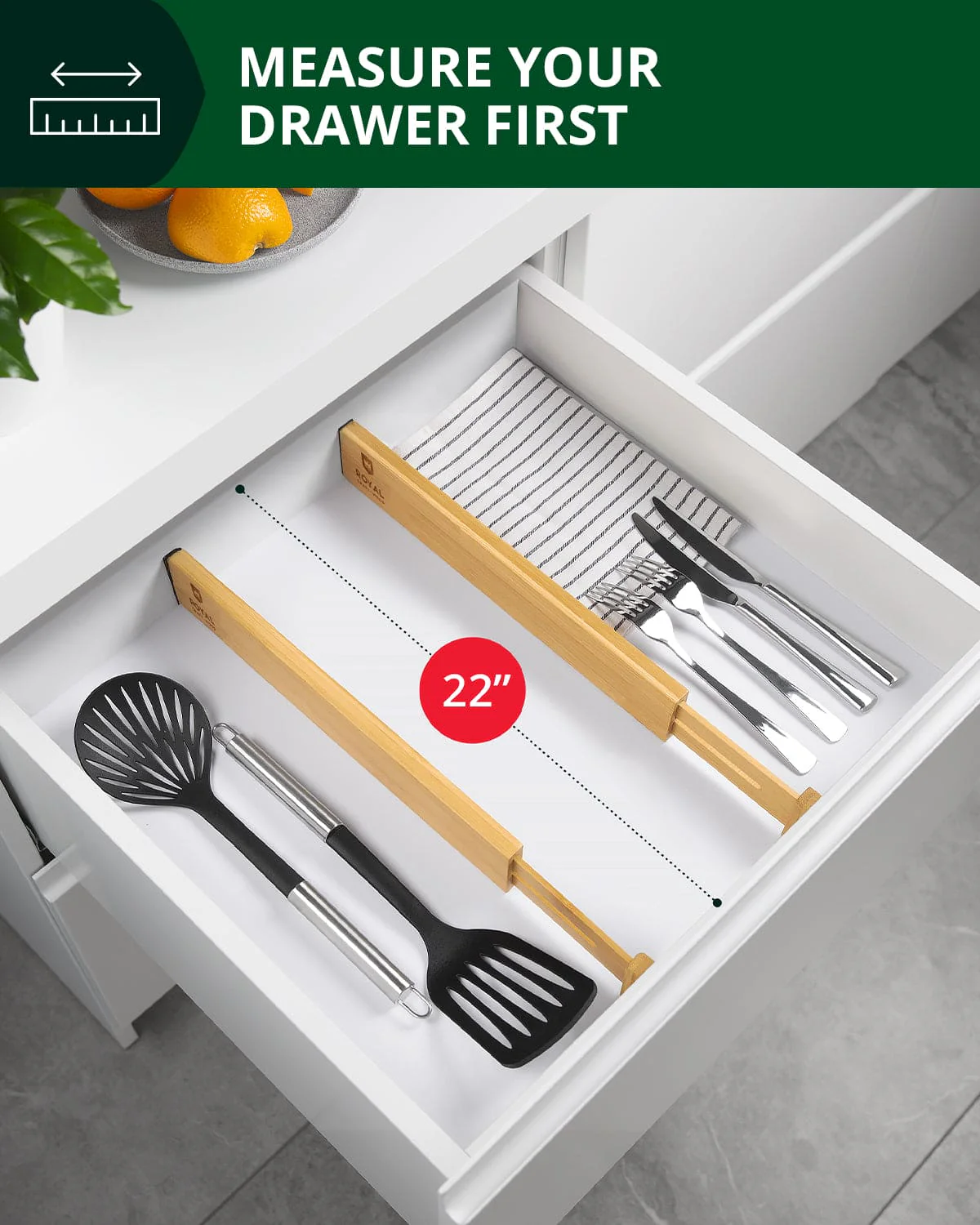 Drawer Dividers 22”, Natural - Image 7
