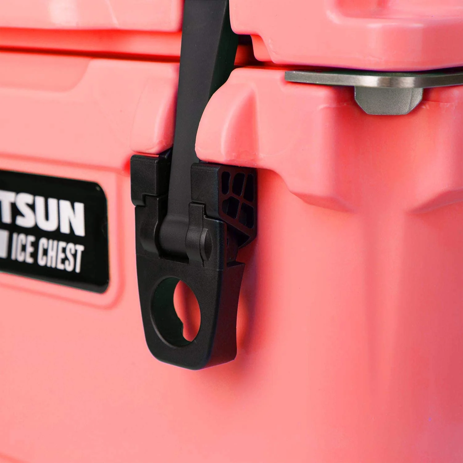 Driftsun Heavy Duty Portable 20 Quart Insulated Hard Ice Chest Cooler, Coral - Image 3