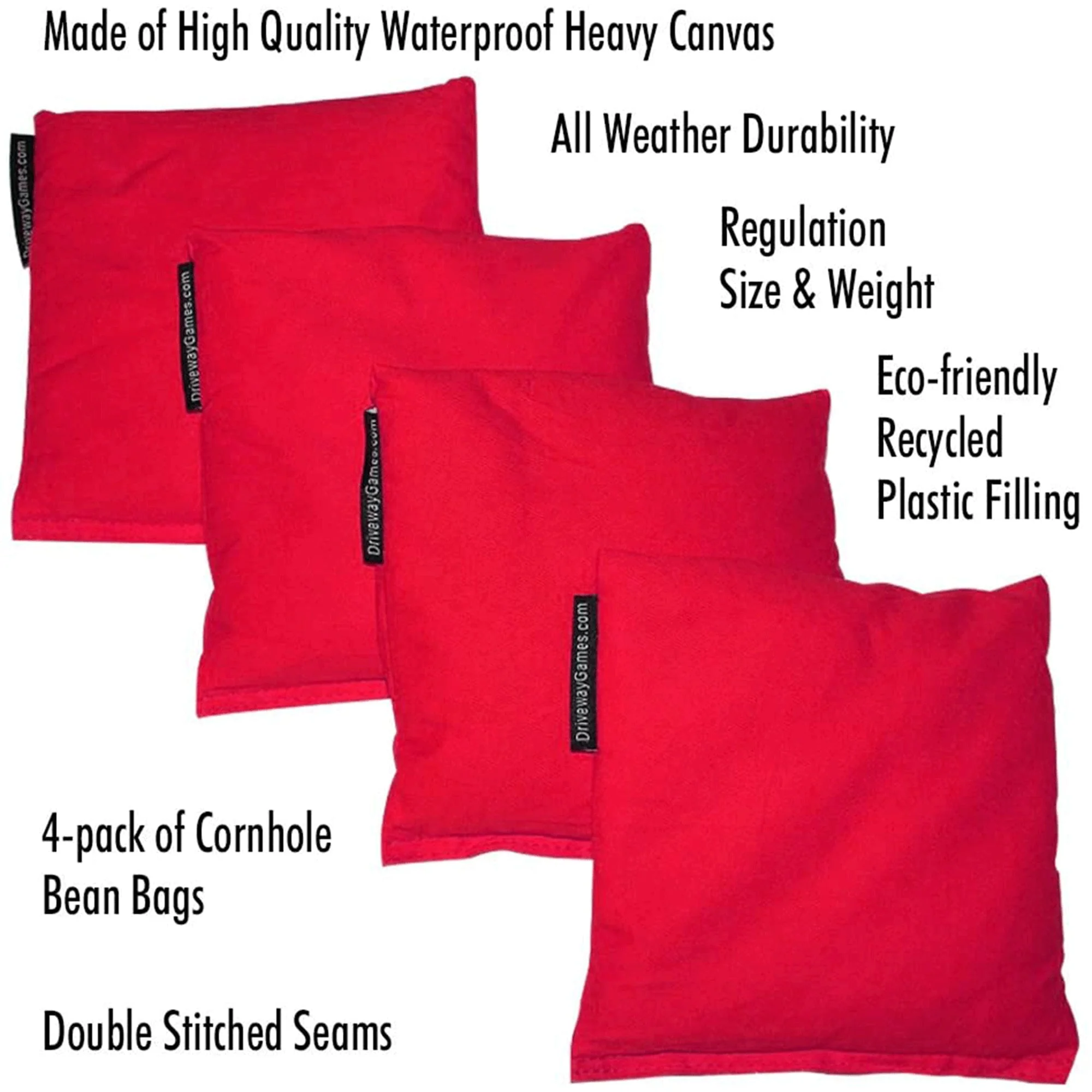 Driveway Games All Weather Indoor & Outdoor Bean Bag Cornhole Game (2 Pack) - Image 6