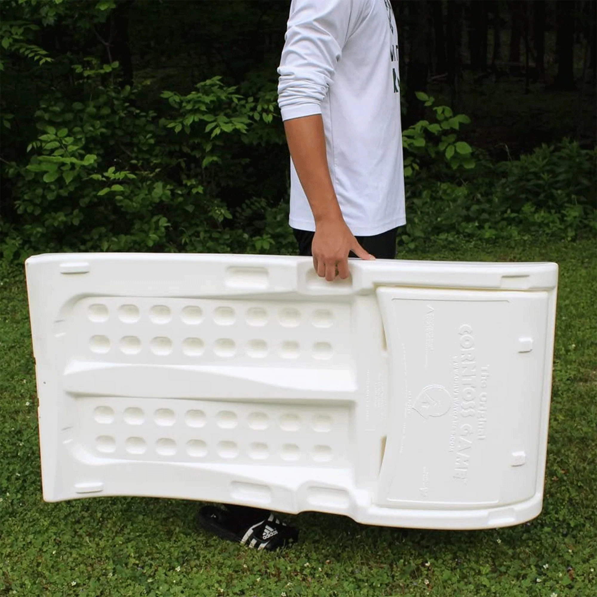 Driveway Games All Weather Indoor/Outdoor Corntoss Bean Bag Cornhole Game, White - Image 8