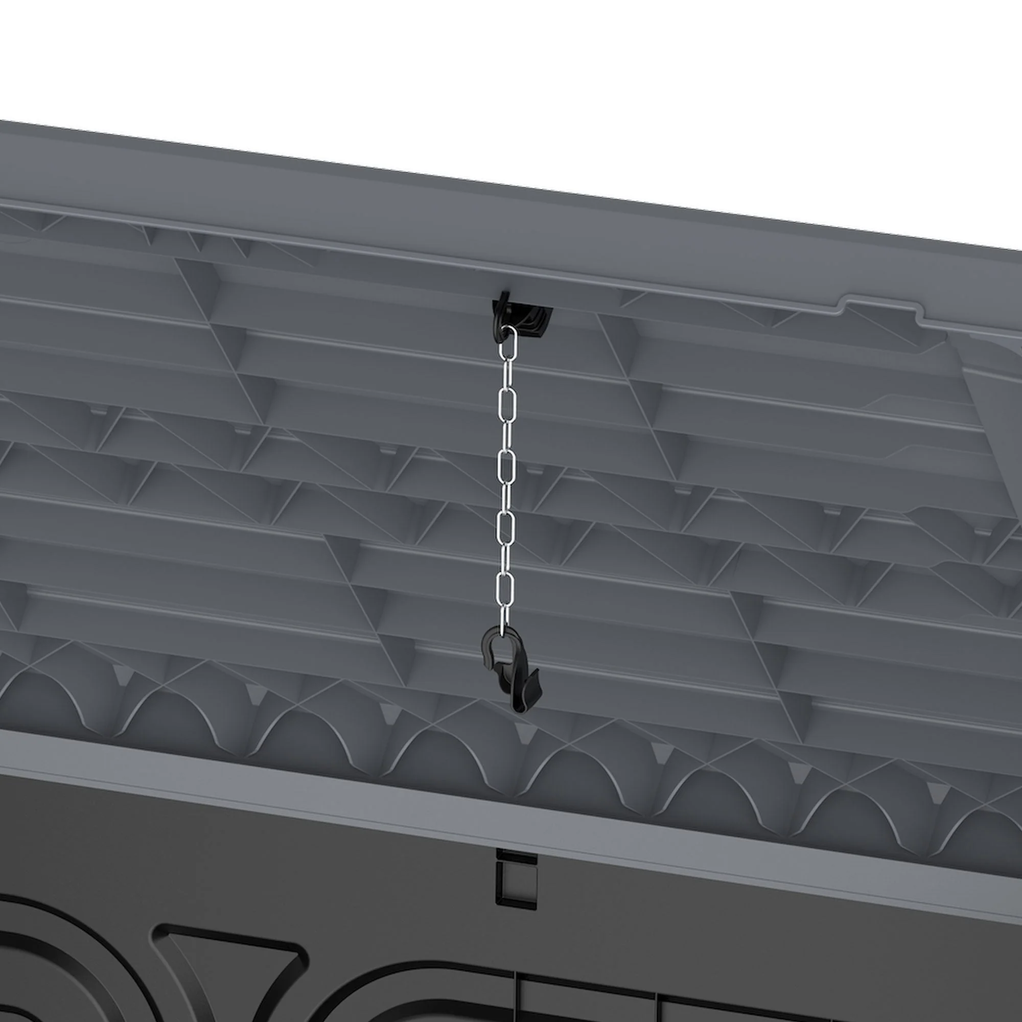 Duramax CedarGrain StoreAway 1200L Outdoor Deck & Garden Storage Box, Charcoal - Image 11