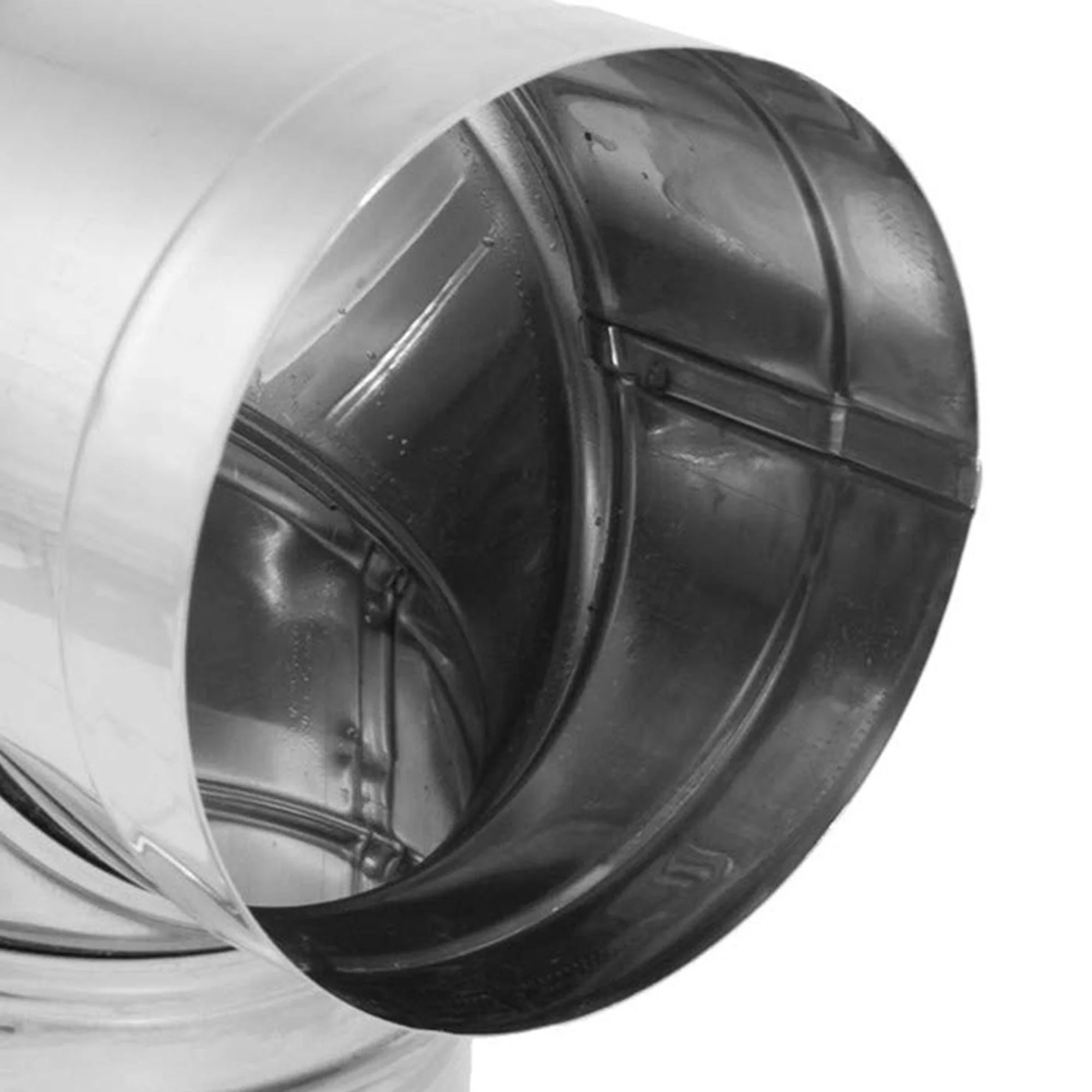 DuraVent DBK 6 in Stainless Steel Single Wall 90 Degree Elbow Stove Pipe, Silver - Image 7