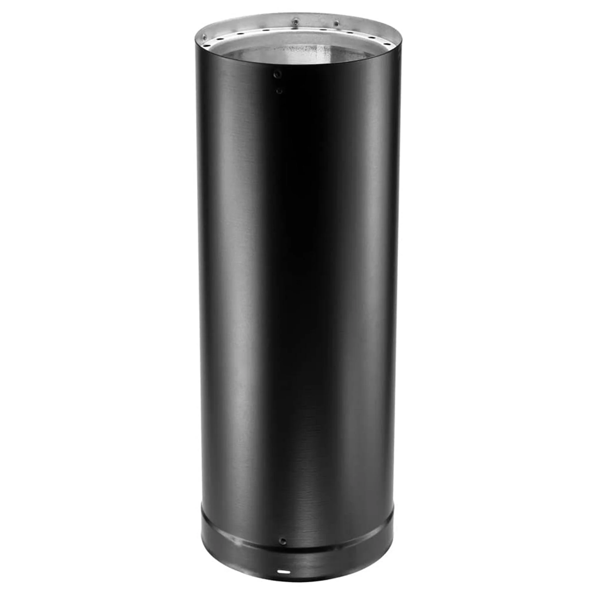 DuraVent DVL 6DVL-12 6-Inch Galvanized Steel Double Wall Stove Pipe, Black
