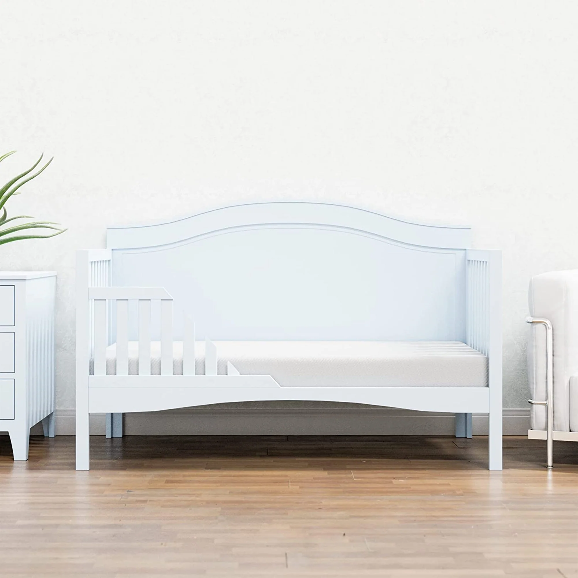 Dynasty Mattress 4 Inch Cooling Gel Memory Foam Medium Firm Crib Mattress Bed