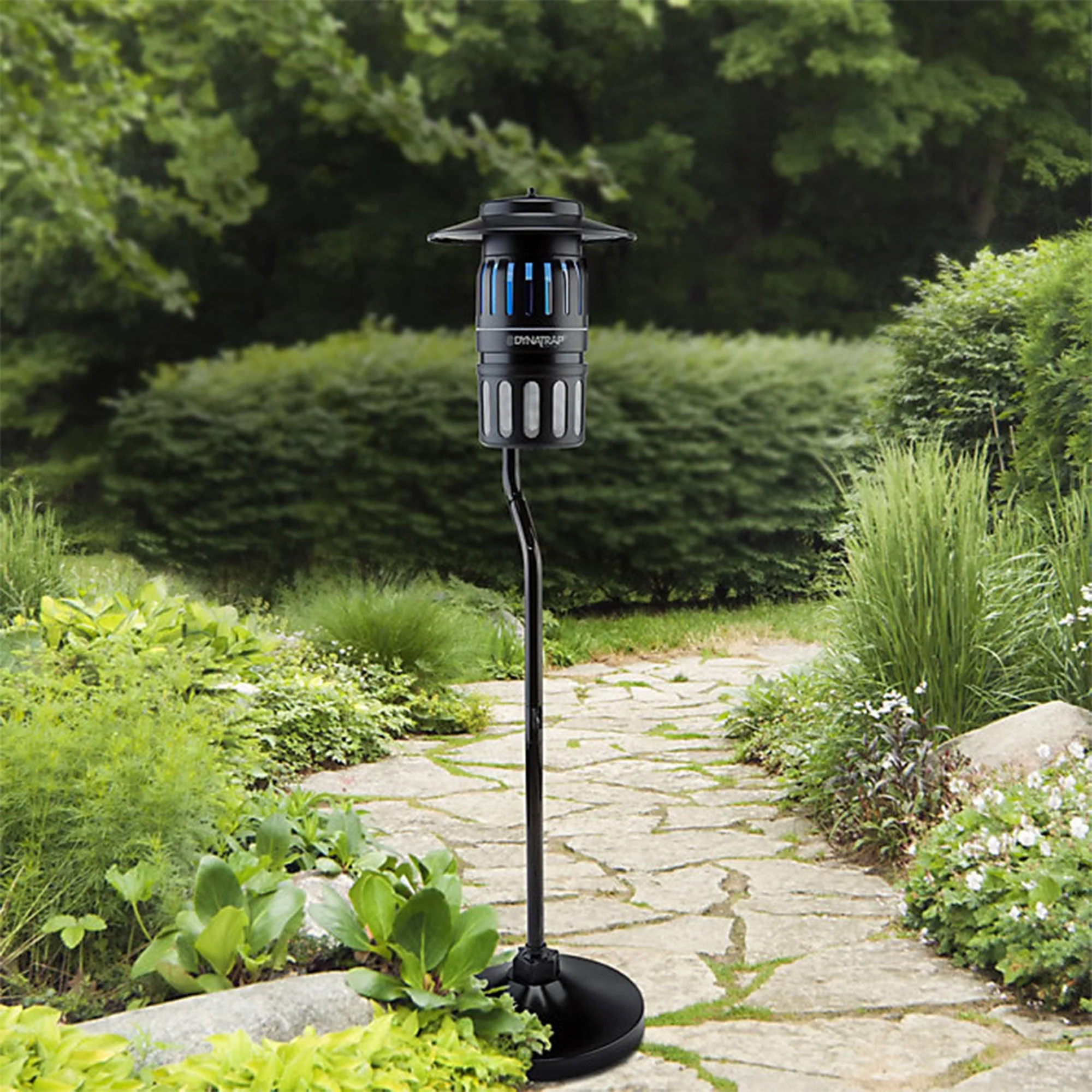 Dynatrap Smokeless Flying Insect Trap with Pole Stand and Water Tray, Black - Image 2