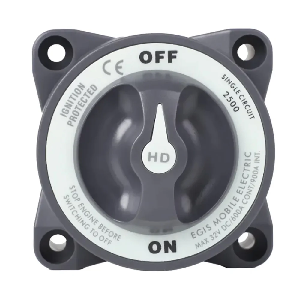 Egis Battery Switch - Heavy Duty-Series 600A - Off/On