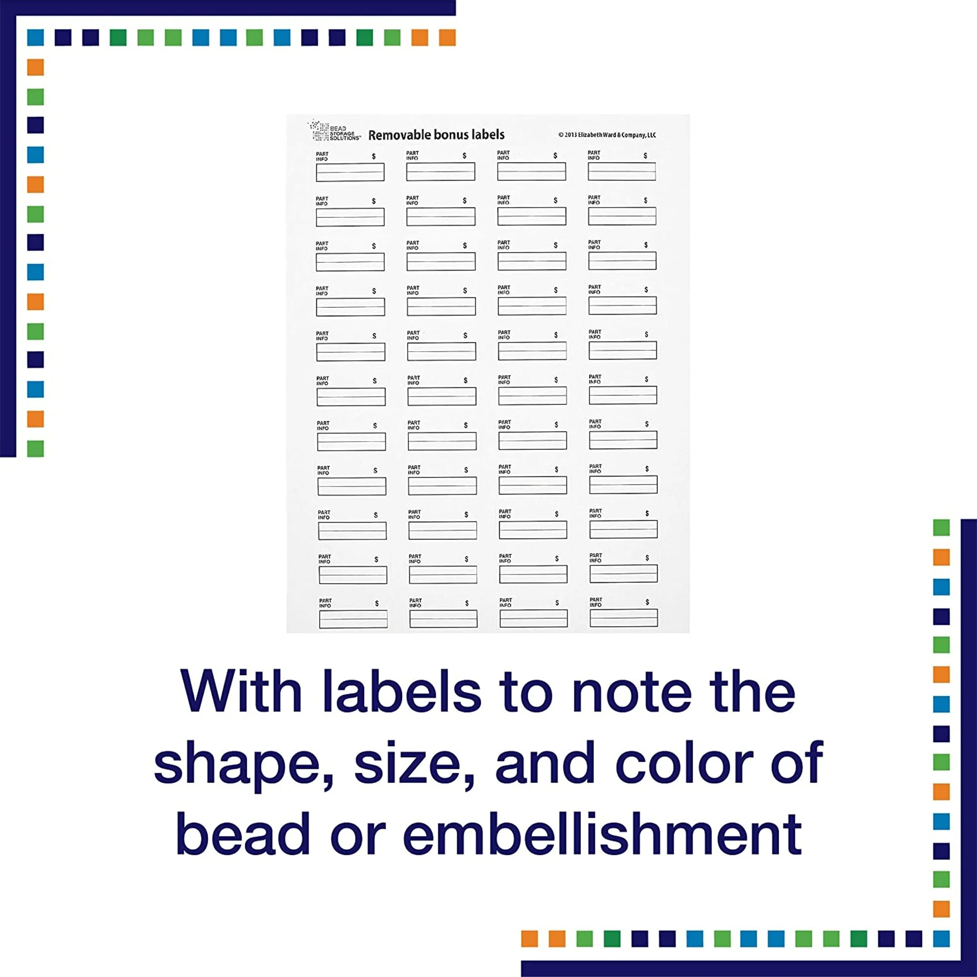 Elizabeth Ward Bead Storage Solutions 82 Piece Tiny Craft Supplies Organizer - Image 2