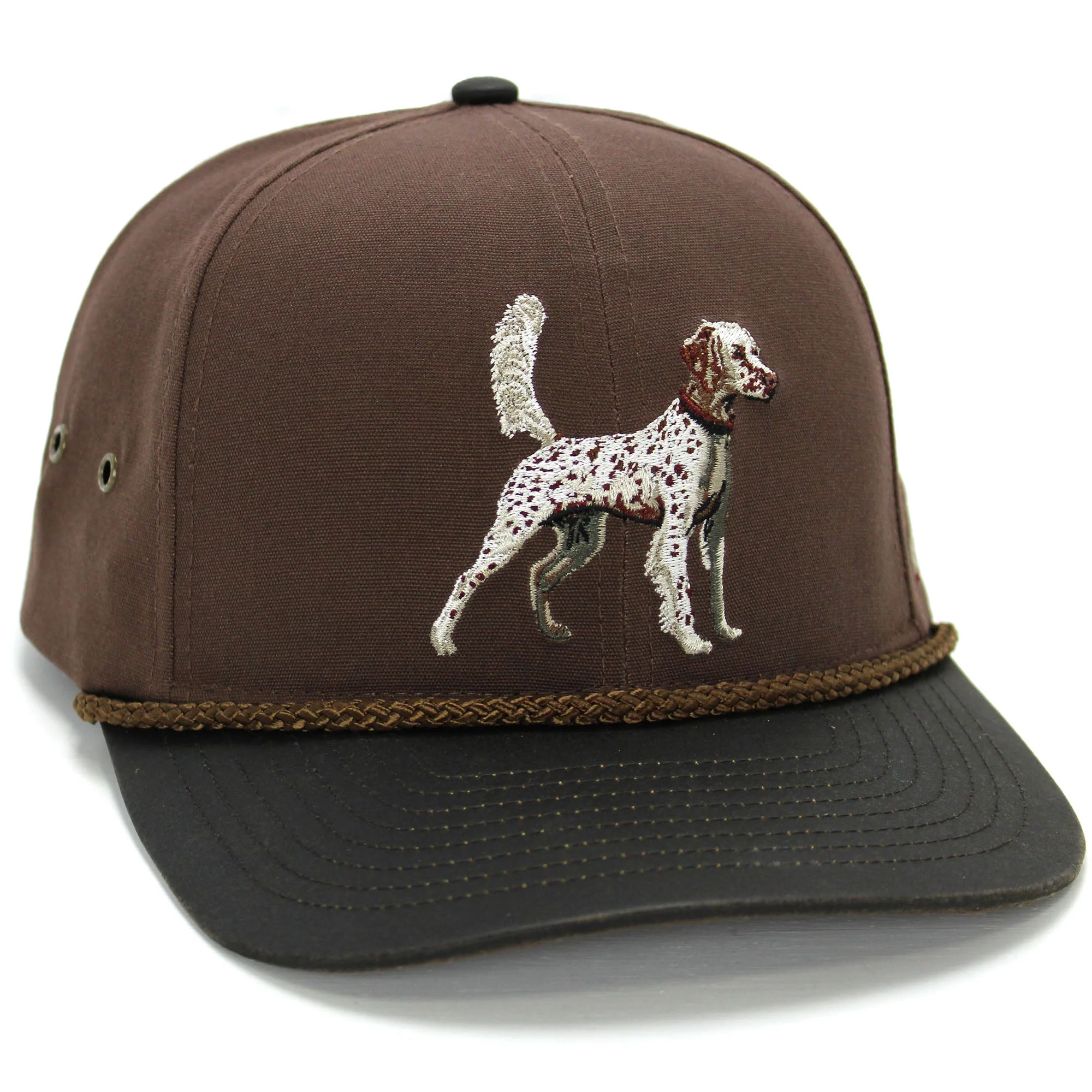 English Setter 6-Panel with Wax Cloth Visor - Image 3