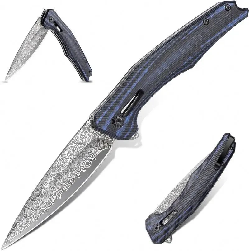 Erebus VG-10 Damascus Knife with G10 Handle - Image 5
